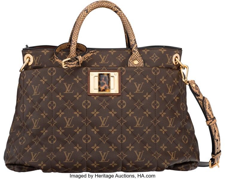 Sold at Auction: LOUIS VUITTON, LOUIS VUITTON Ostrich Monogram