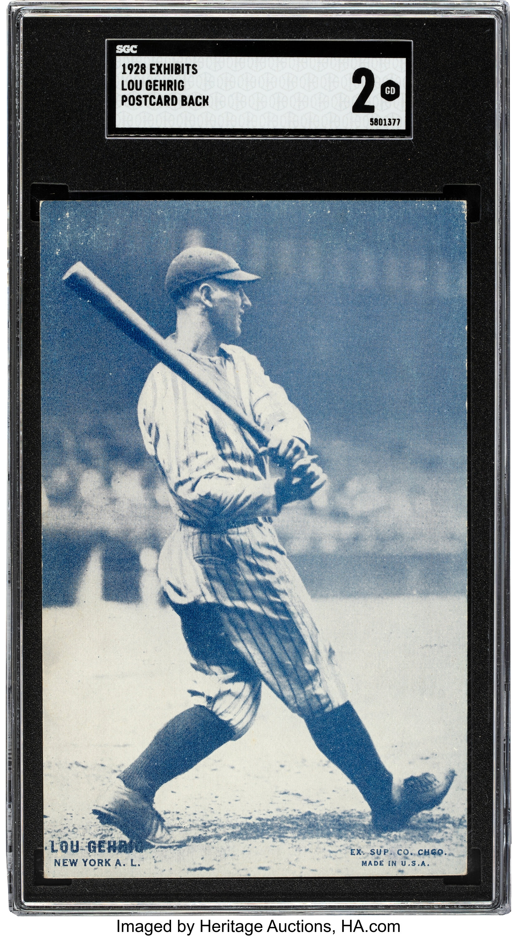 Lou Gehrig New York Yankees Baseball Postcard