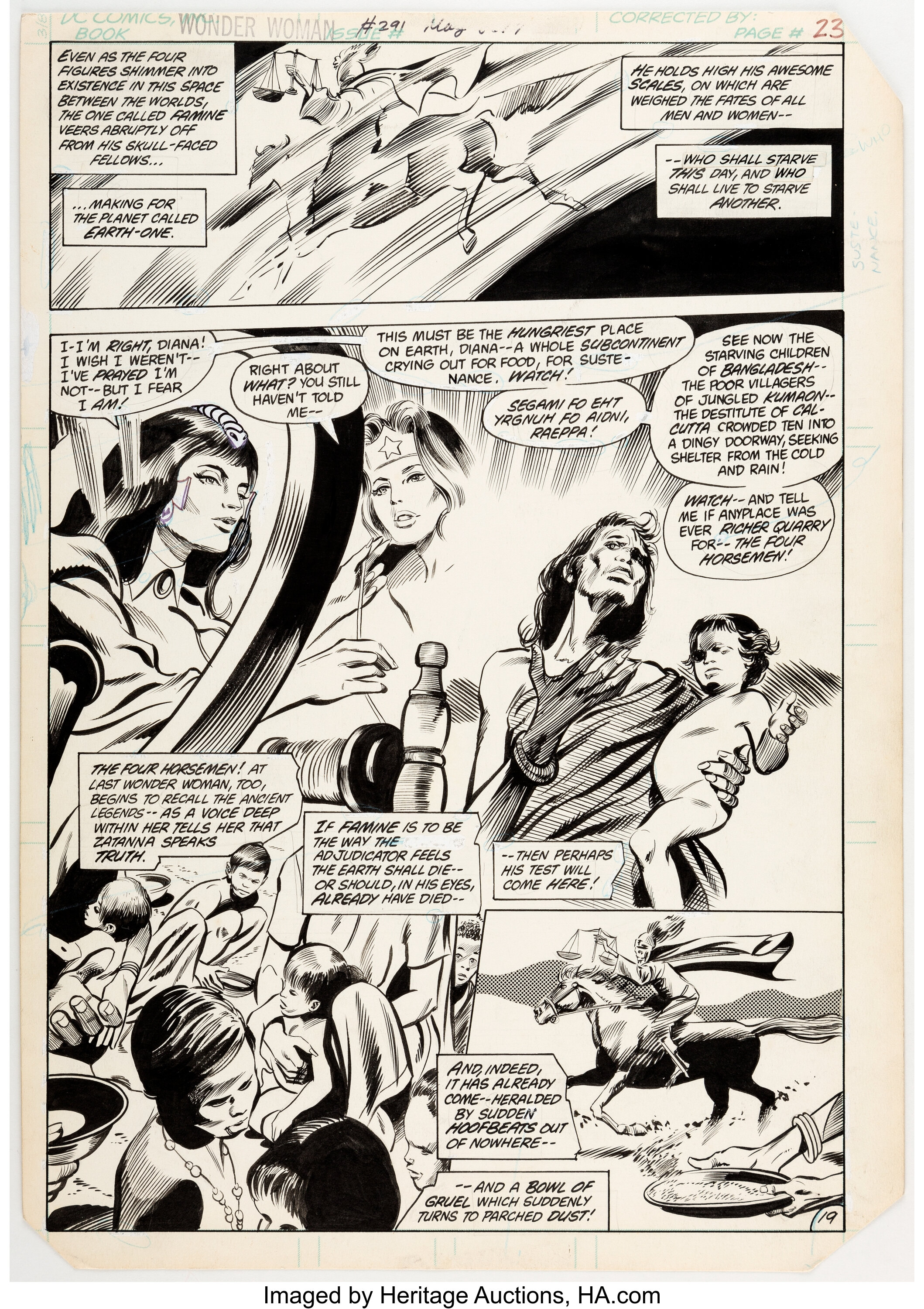 Gene Colan and Frank McLaughlin Wonder Woman #291 Story Page 19 | Lot ...