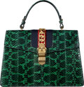 Green Python Top Handle Bag – Marissa Collections