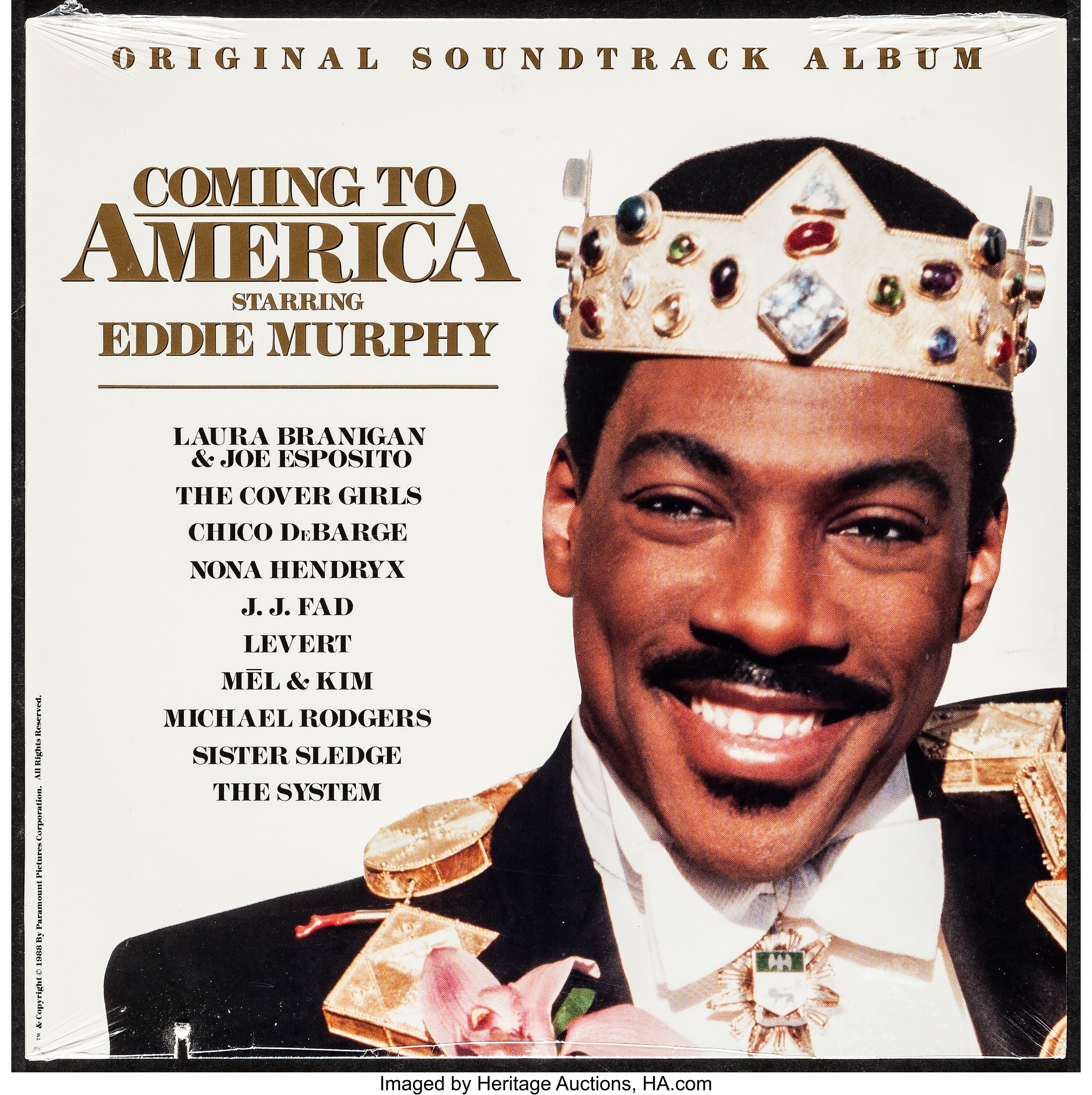 Coming To America Paramount 1988 Very Fine Near Mint Vinyl Lot 53081 Heritage Auctions