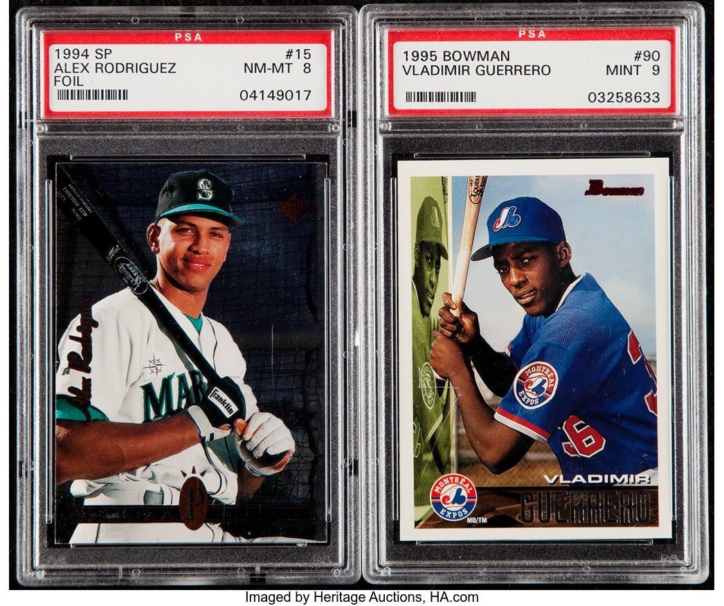 1994 SP Alex Rodriguez & 1995 Bowman Vladimir Guerrero PSA Graded | Lot  #43120 | Heritage Auctions