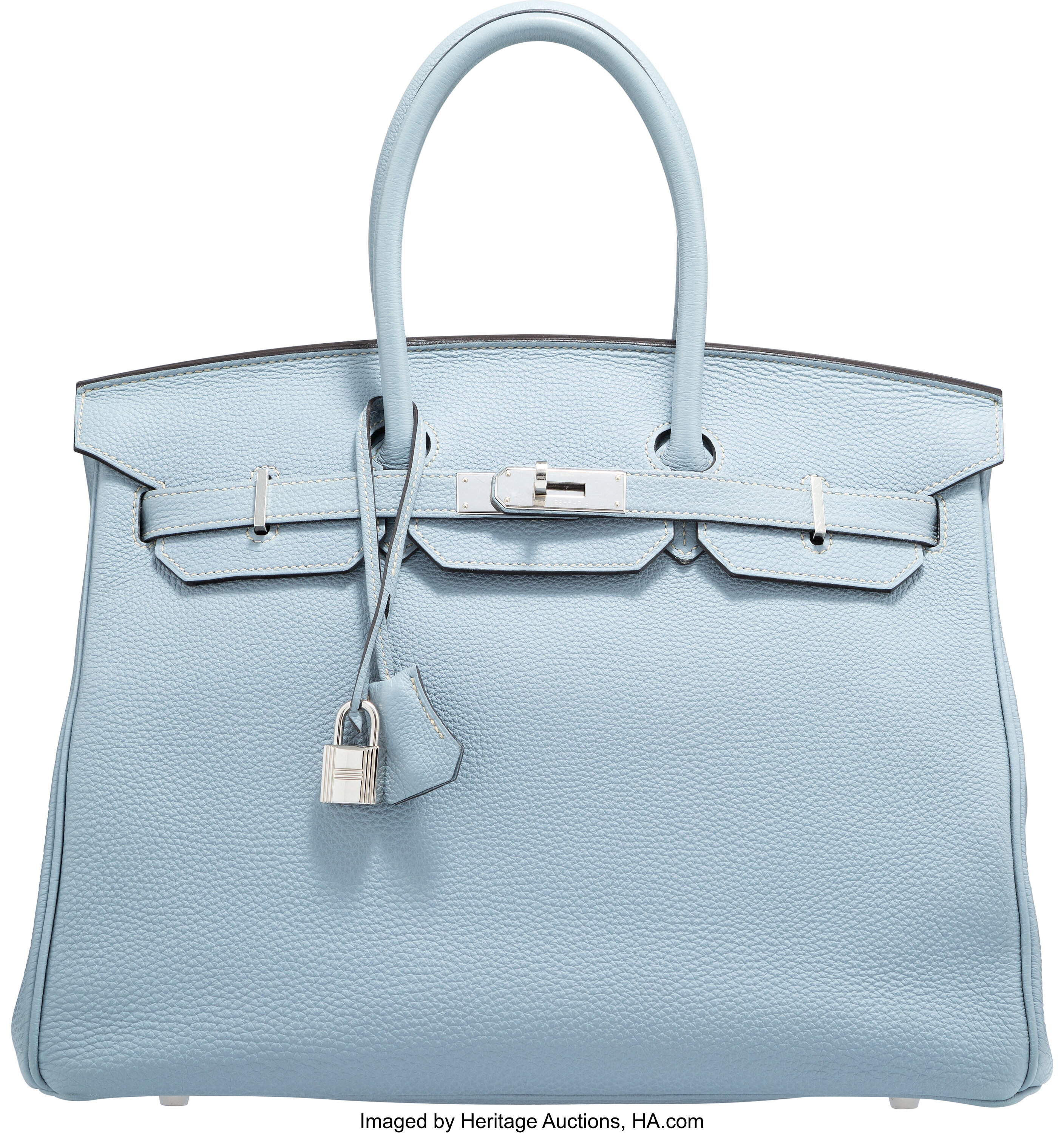 35CM Light Blue Hermes Birkin Bag