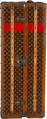 Sold at Auction: Louis Vuitton SS19 Virgil Abloh Absolute Black Malle Courrier  Lozine 110 Steamer