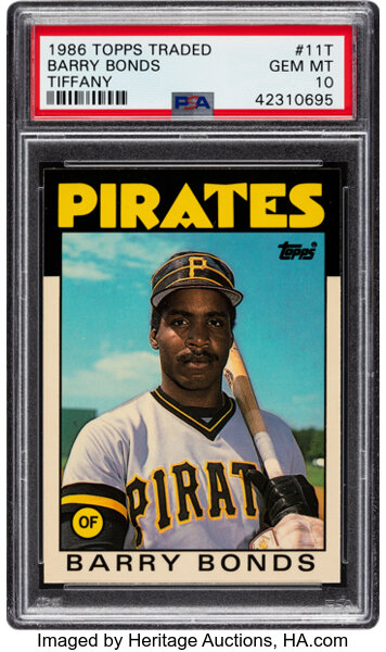  Barry Bonds (Pirates) 1986 Topps Traded Baseball #11T