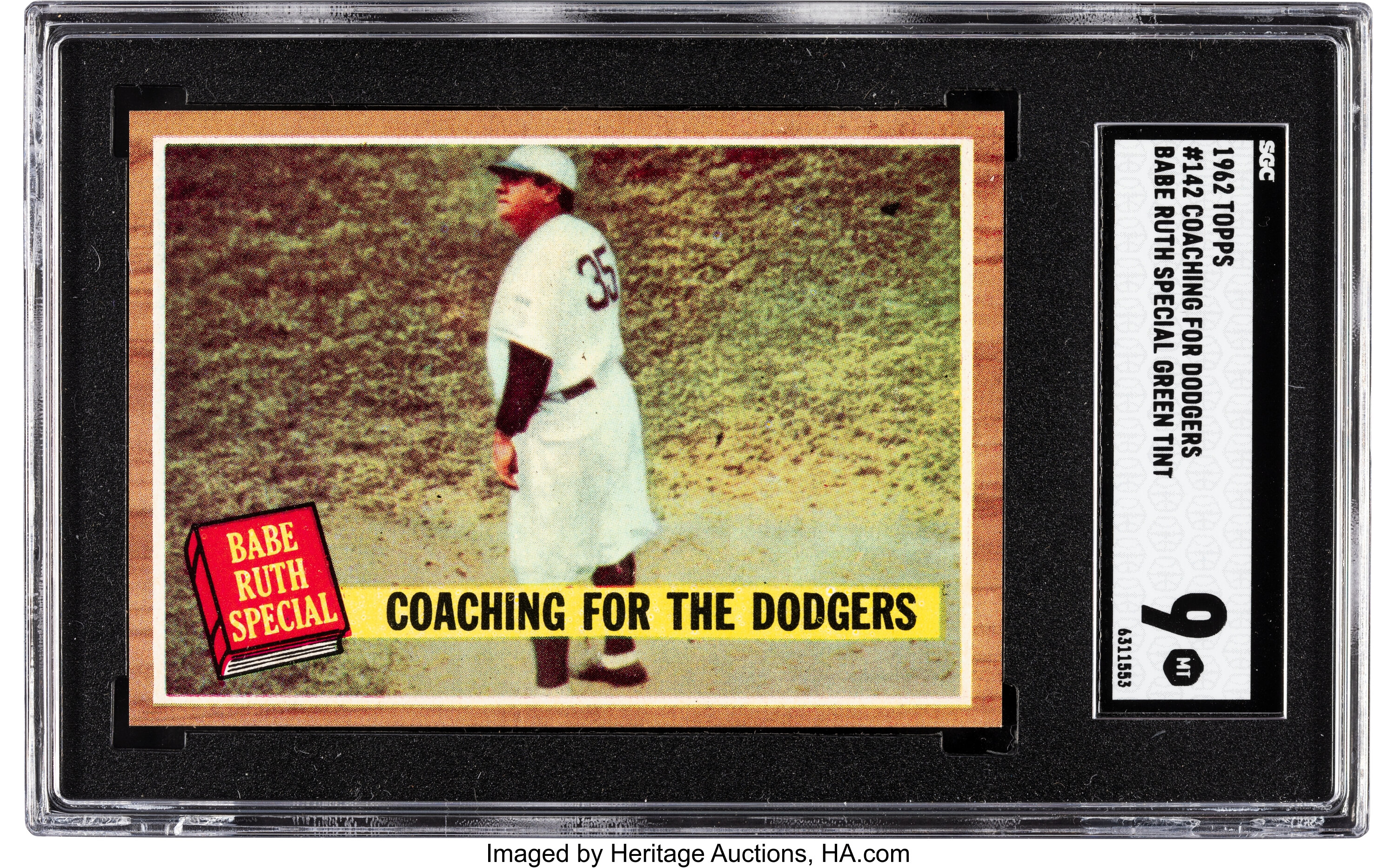 1962 Topps Coaching For The Dodgers - Babe Ruth