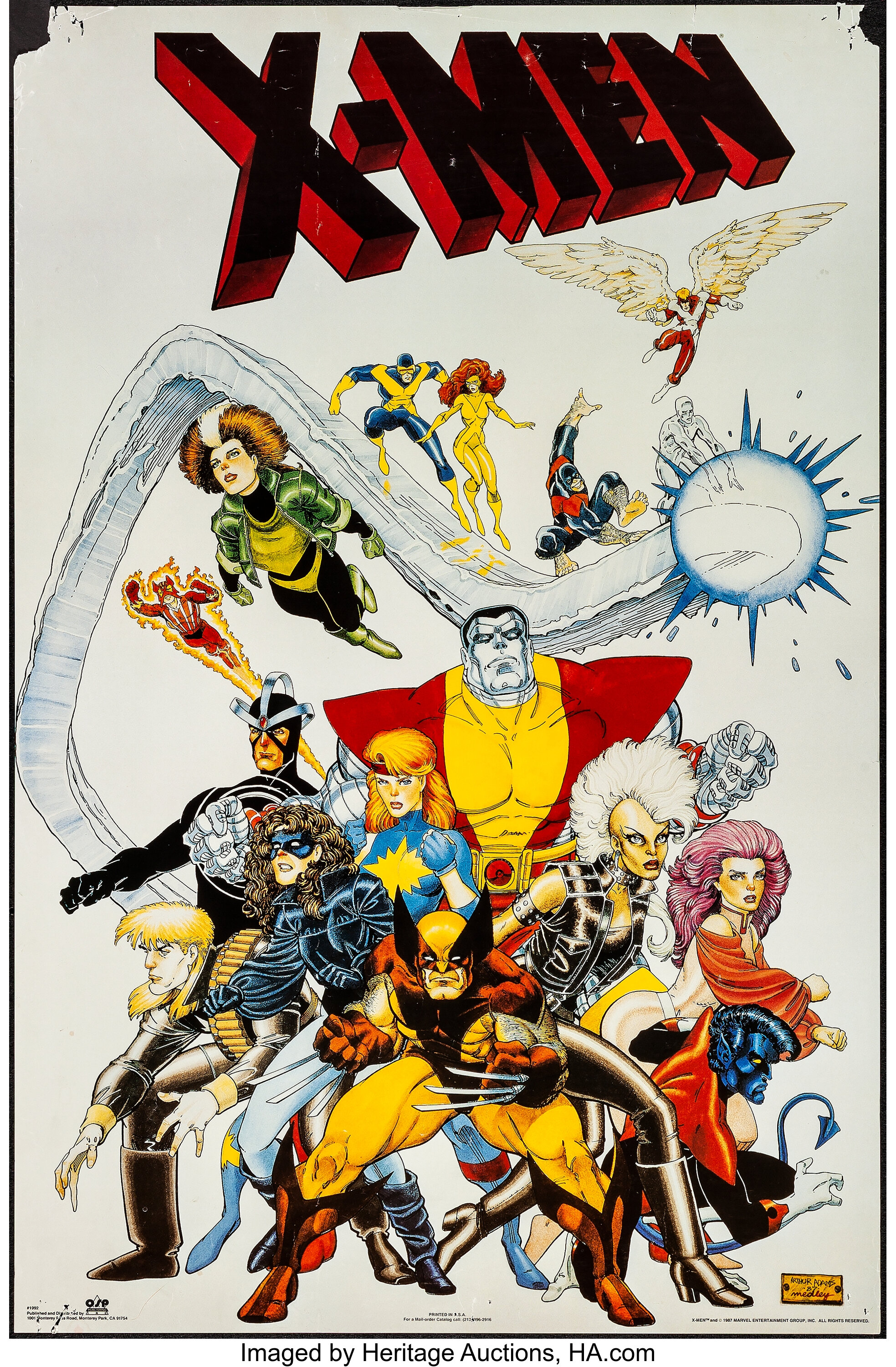 X Men 30th Anniversary Poster Other Lot Marvel 1993 Rolled Lot Heritage Auctions