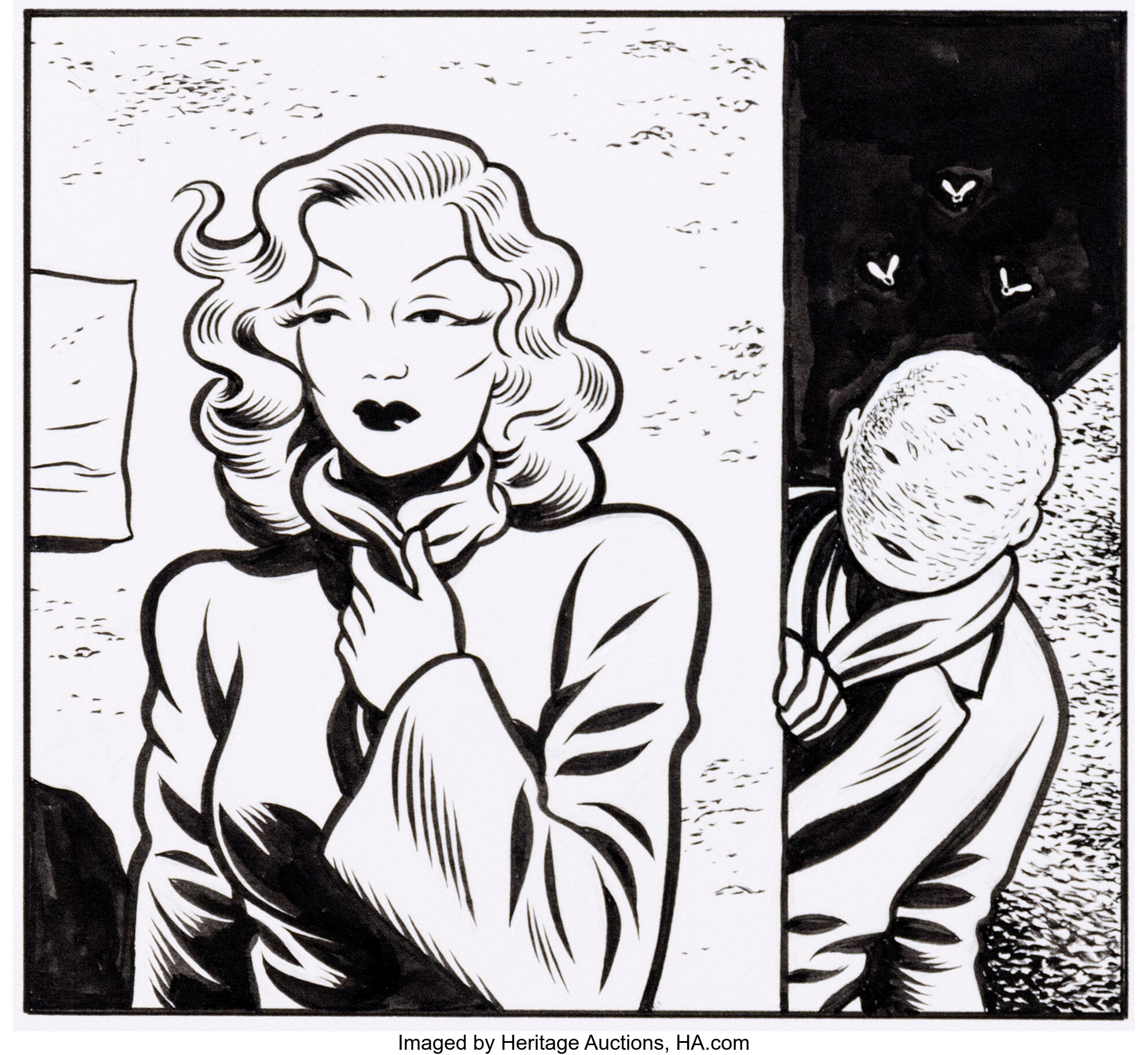 Charles Burns Love Nest Nid D Amour Original D Un Dessin Pleine Lot Heritage Auctions