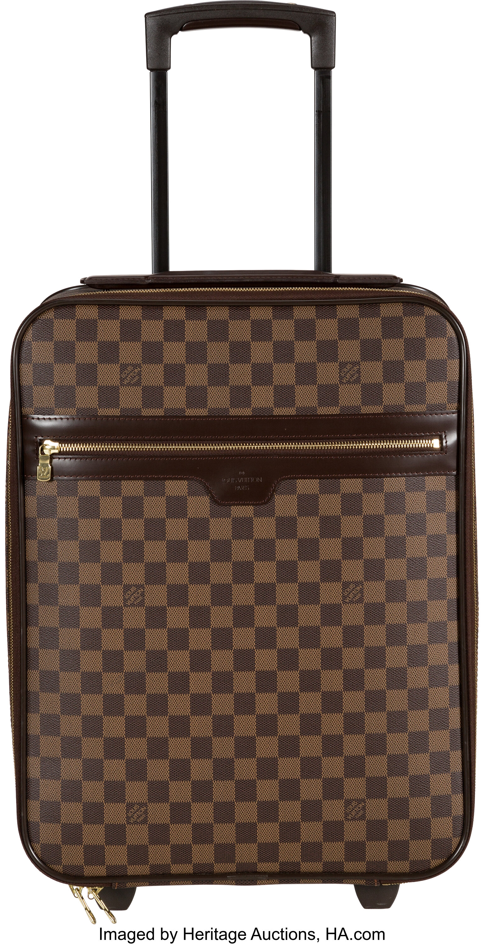 Sold at Auction: Louis Vuitton Damier Ebene Pegase 45 Suitcase