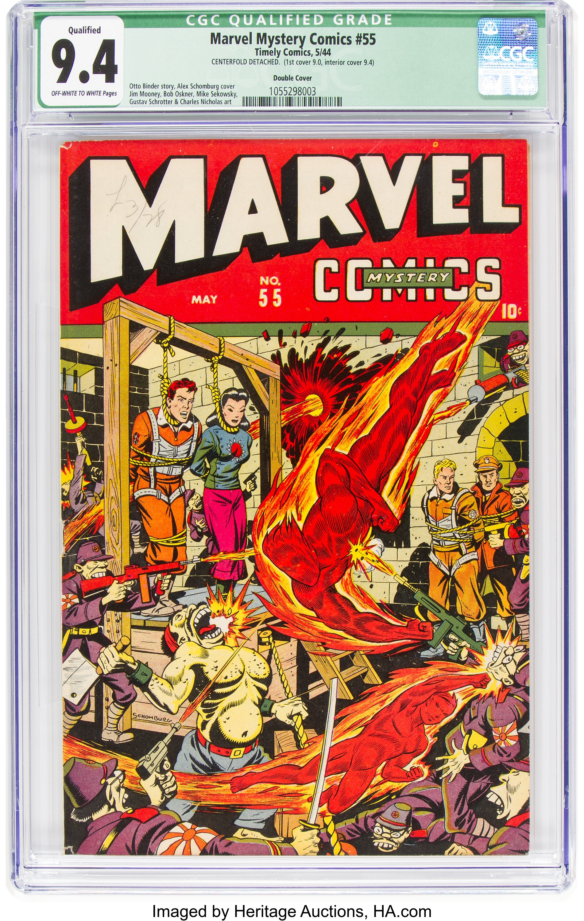 Marvel Mystery Comics #55 Double Cover (Timely, 1944) CGC Qualified | Lot  #15648 | Heritage Auctions