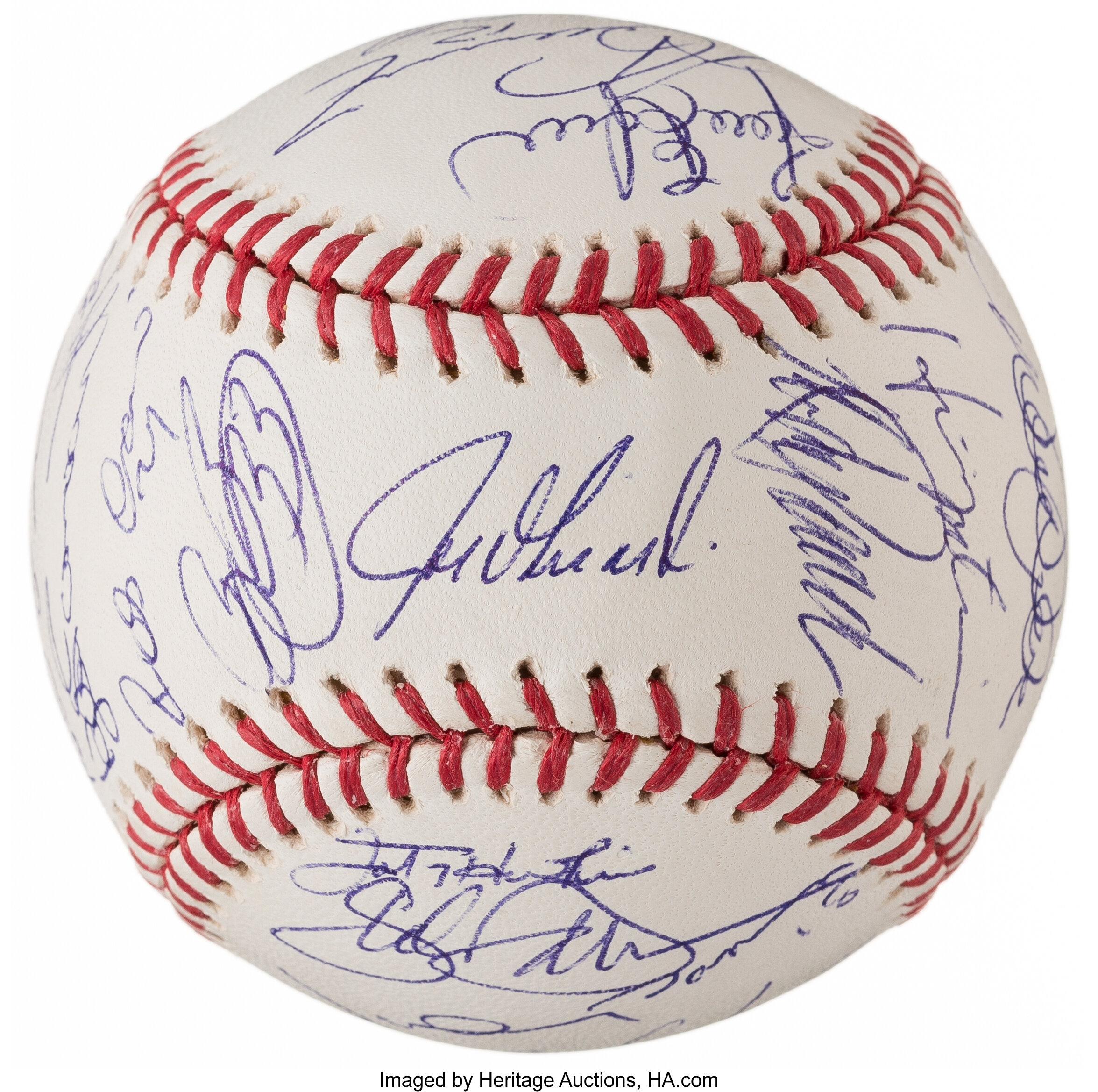 Lot Detail - 1969 NY METS 25th ANNIVERSARY TEAM SIGNED FACSIMILE