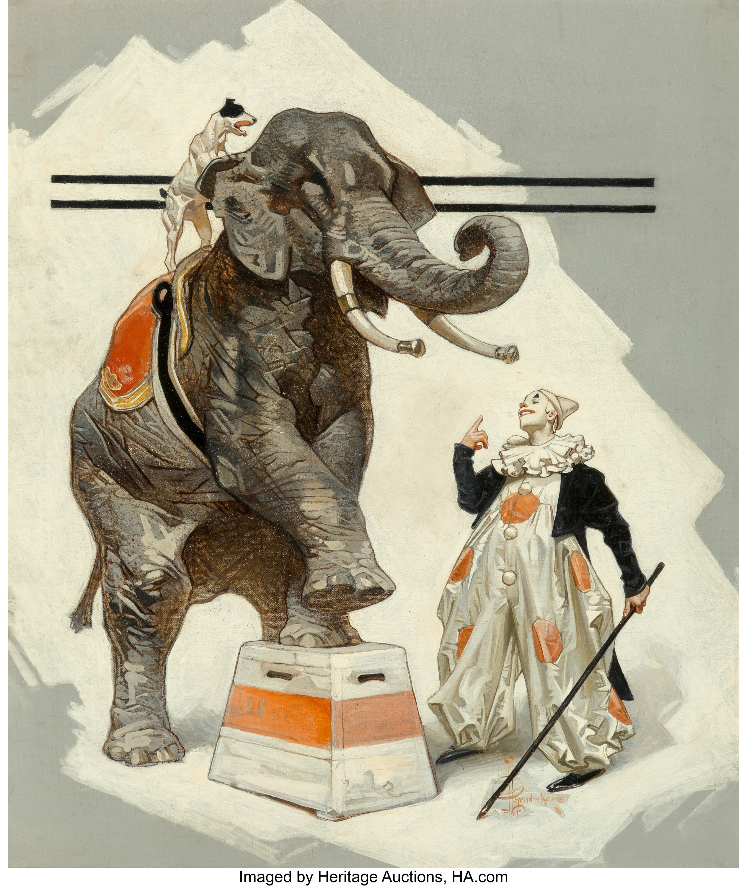 Joseph Christian Leyendecker (American, 1874-1951). Circus Corner ...