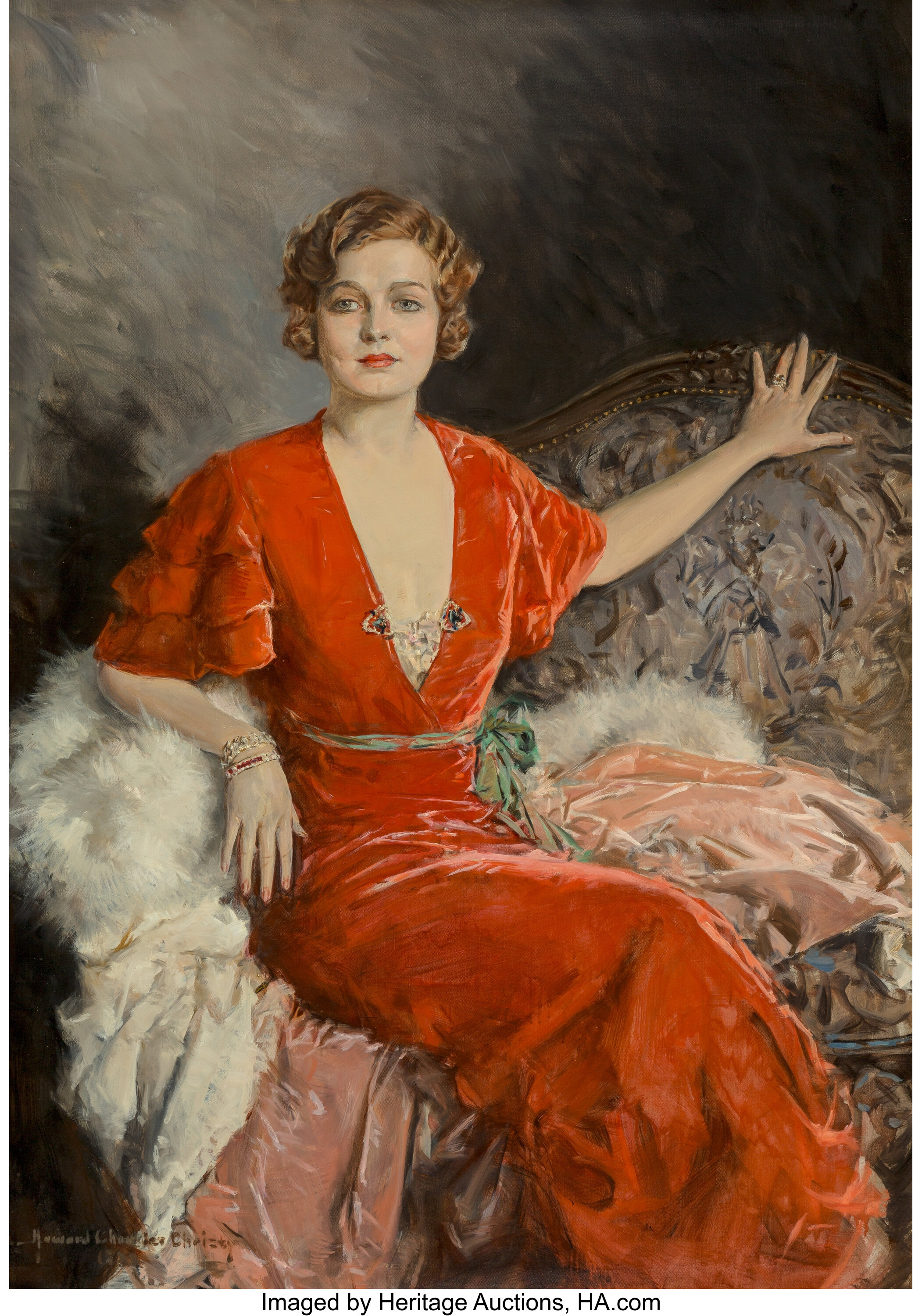 Howard Chandler Christy (American, 1872-1952). Portrait of Mrs. | Lot ...