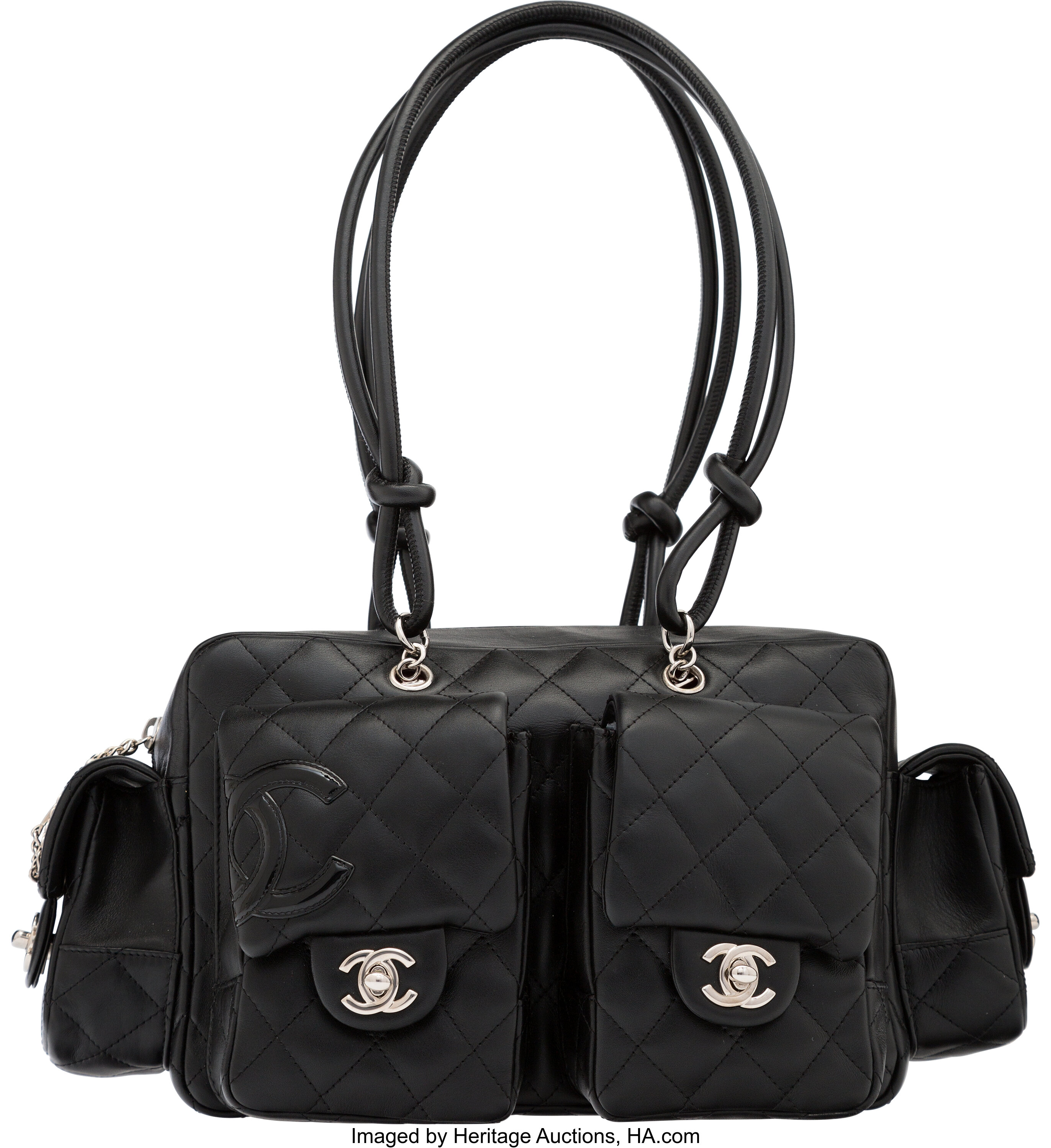 chanel reporter cambon black leather shoulder bag – ClosetsNYC