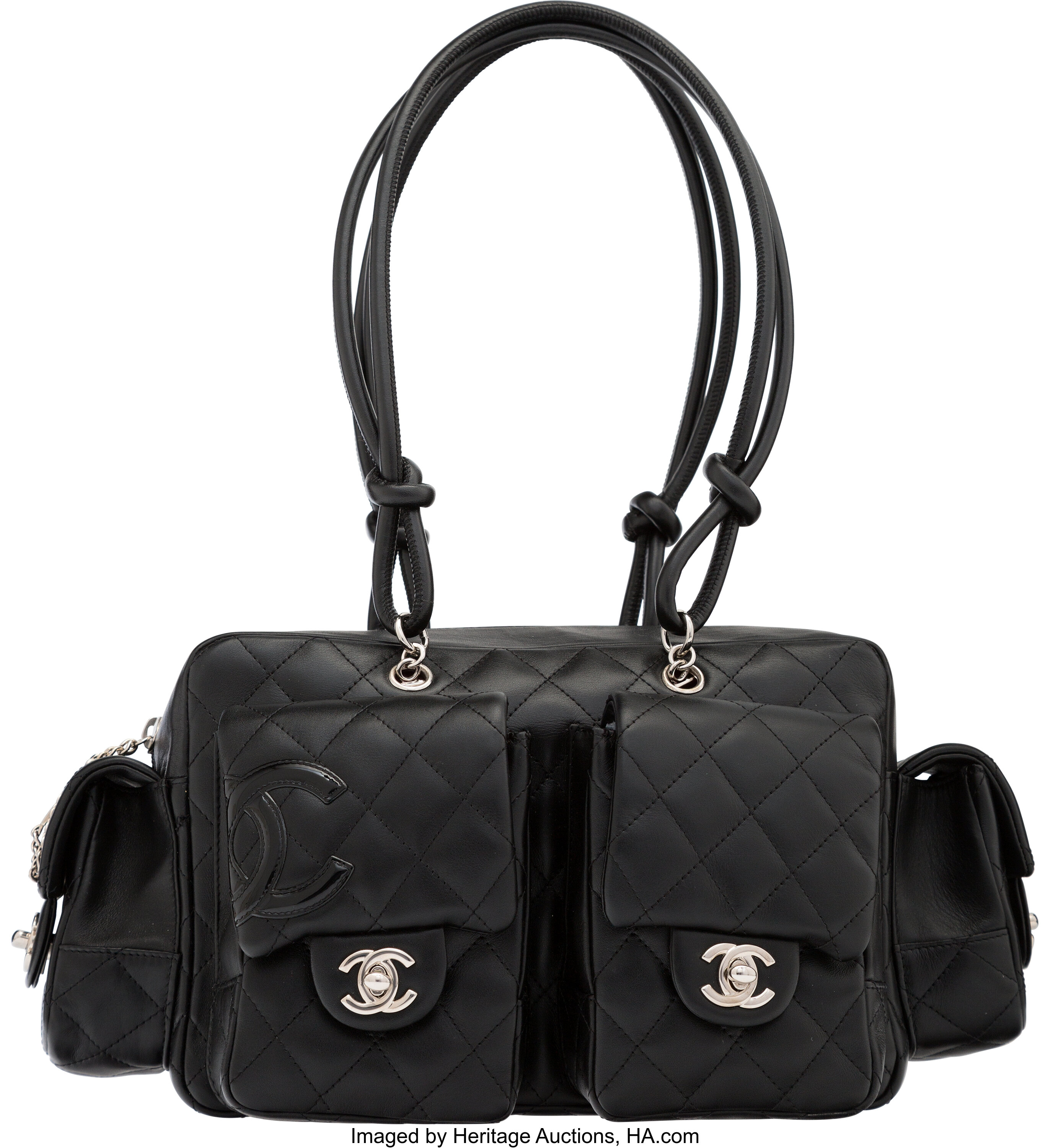 Chanel Reporter Cambon Ligne Quilted Black/White - US