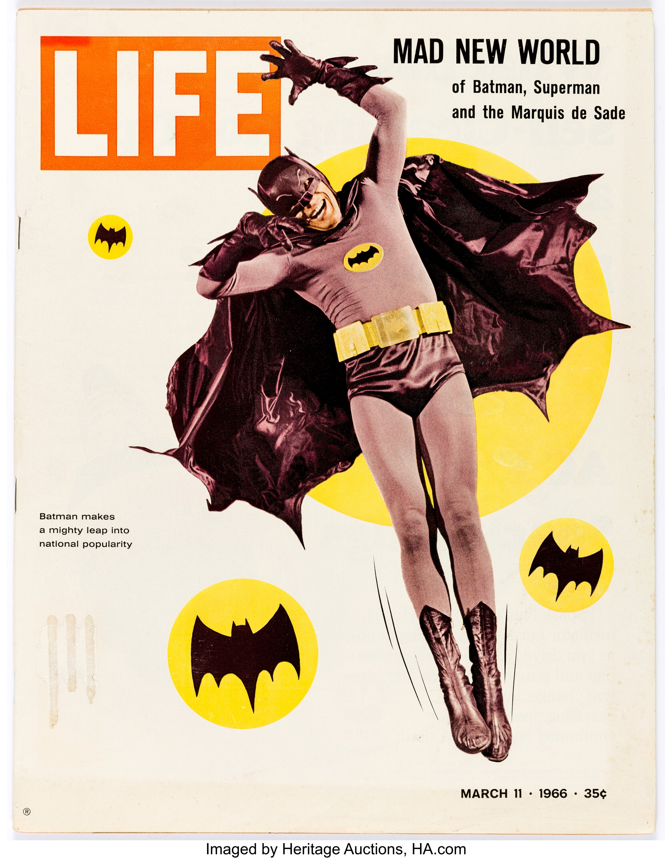 LIFE Magazine Cover-Featuring Batman (Luce Publ., 1966).... | Lot #15893 |  Heritage Auctions