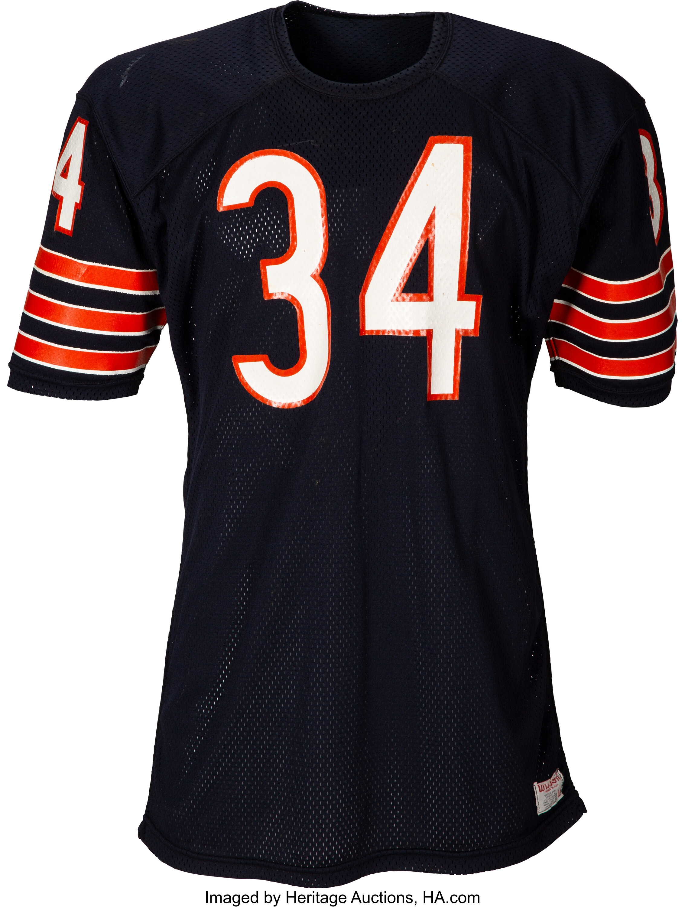 1983 Walter Payton Game Worn & Signed Chicago Bears Jersey--Photo, Lot  #56092