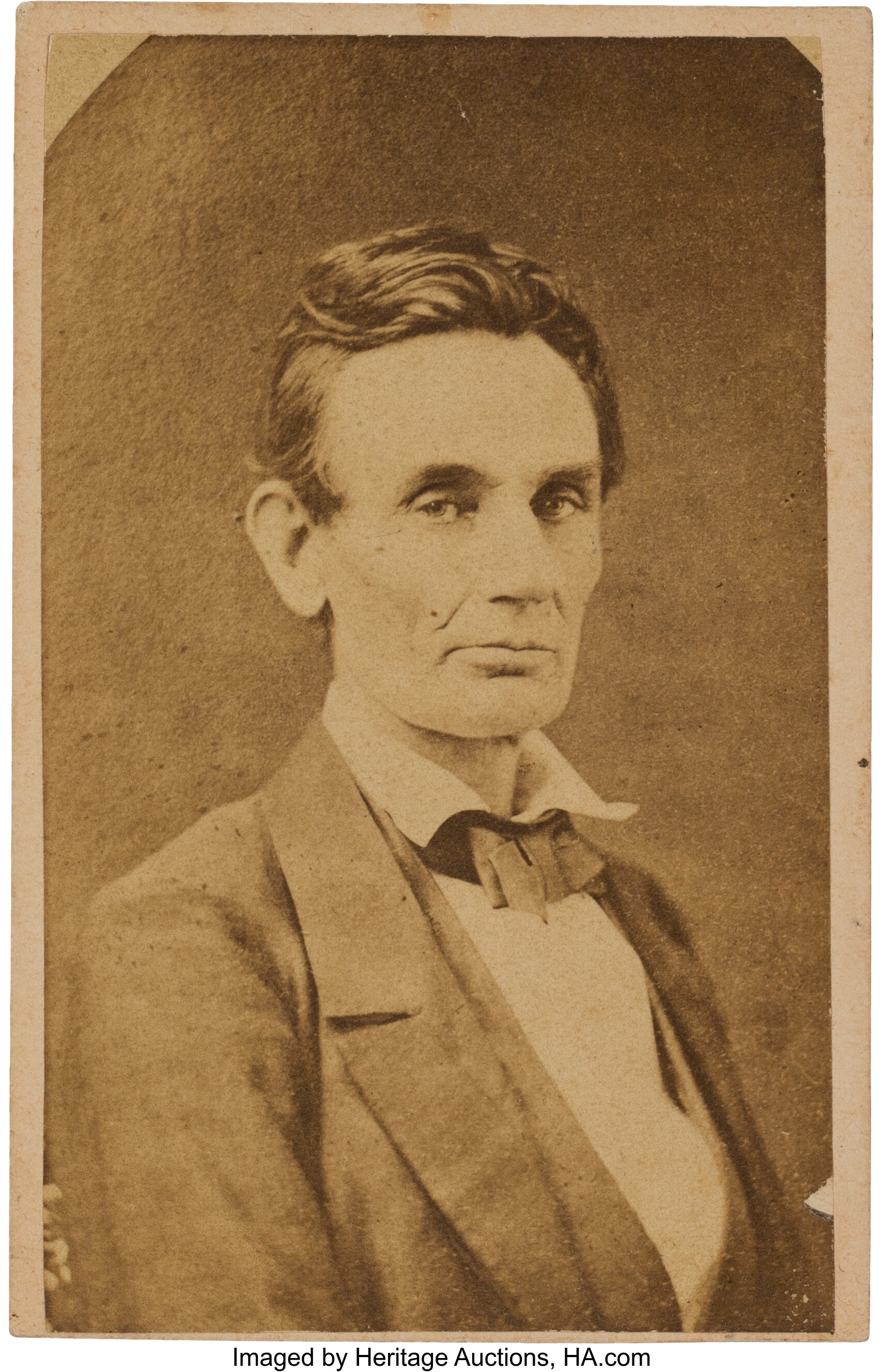 Young Abraham Lincoln Carte de Visite.... Photography CDVs | Lot #47093 ...