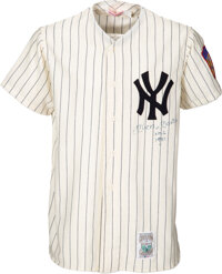 Mickey Mantle No. 7 Signed Authentic New York Yankees Game Jersey