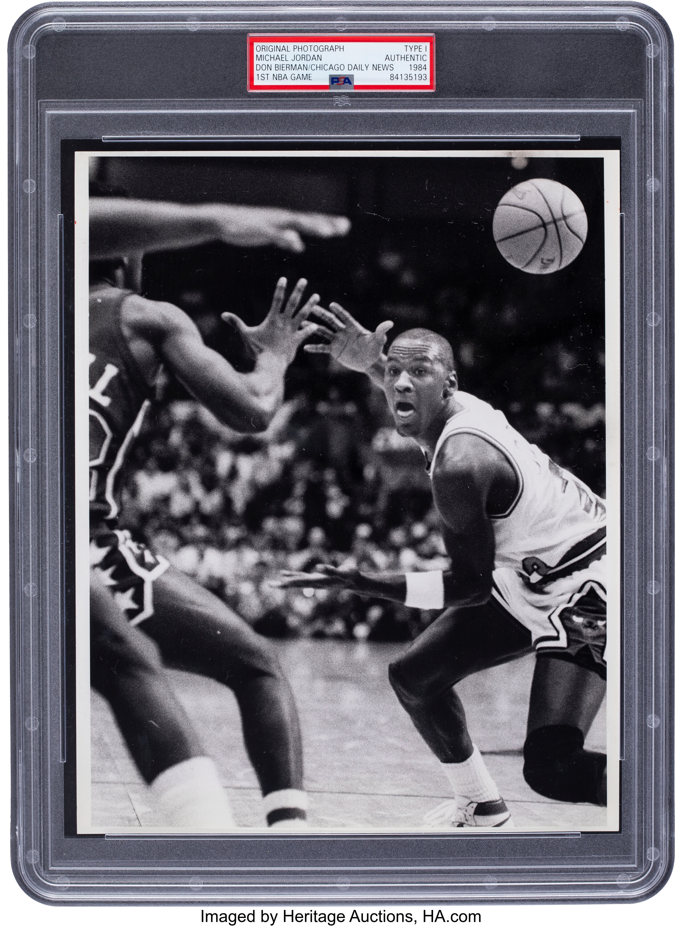 1984 Michael Jordan Original Photograph from First NBA Game. ... | Lot ...