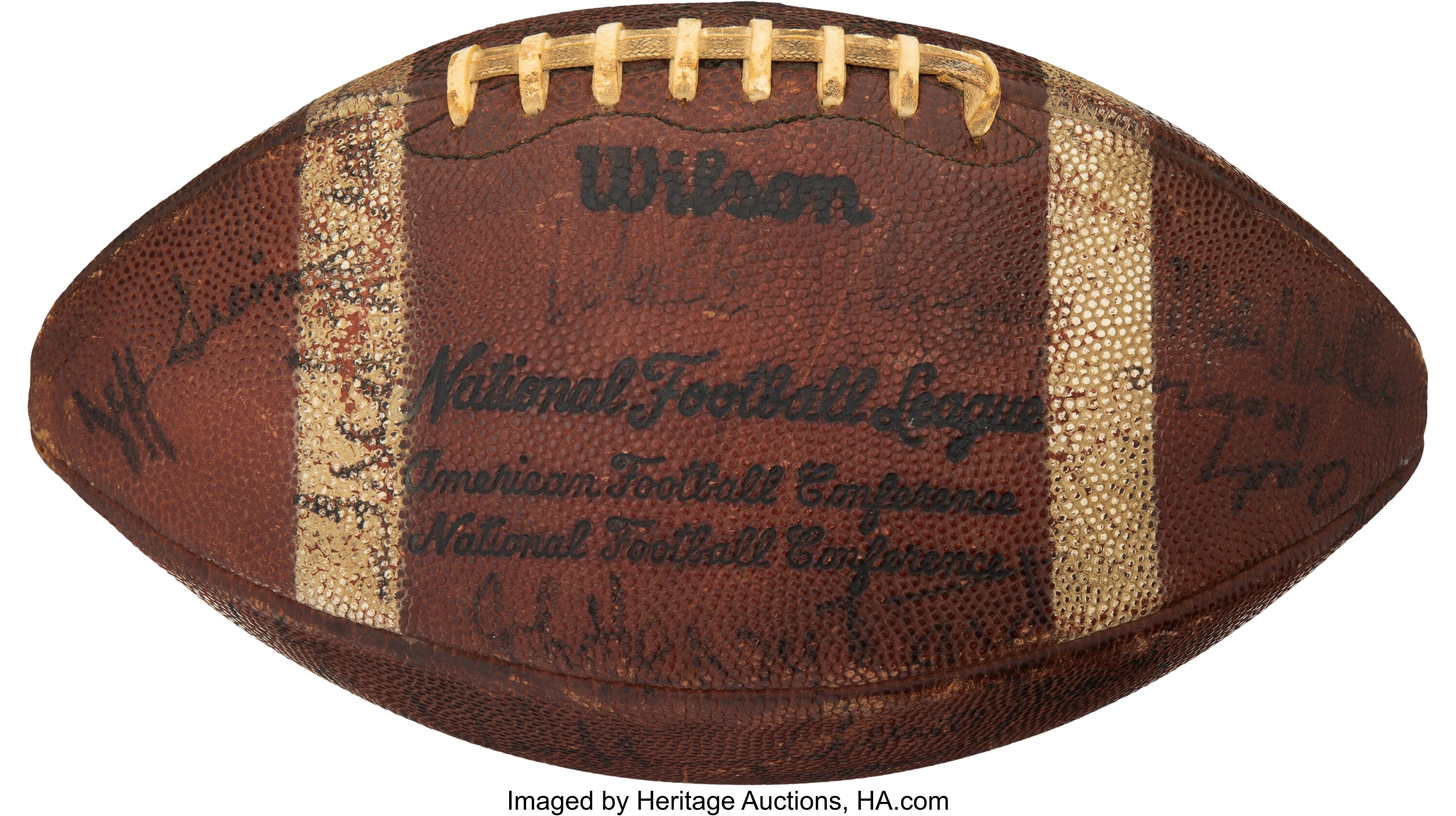 1974 Super Bowl VIII Game Used Football - Dolphins vs. Vikings., Lot  #56850