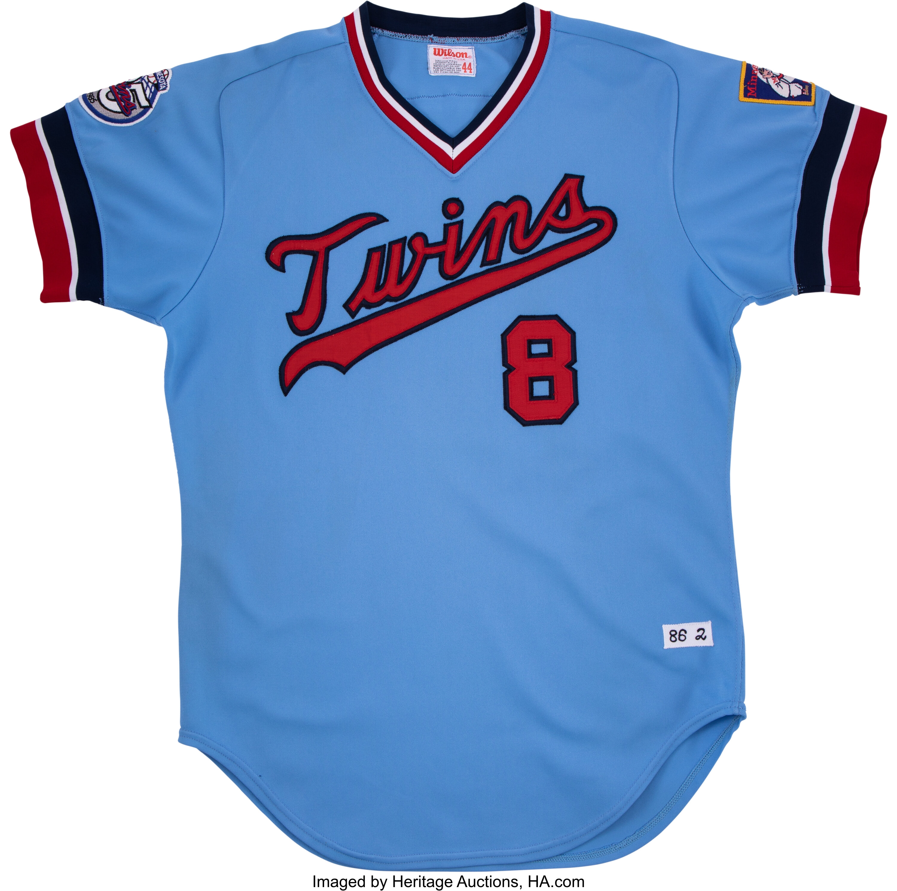 1985 Gary Gaetti Game Worn Minnesota Twins Jersey.  Baseball