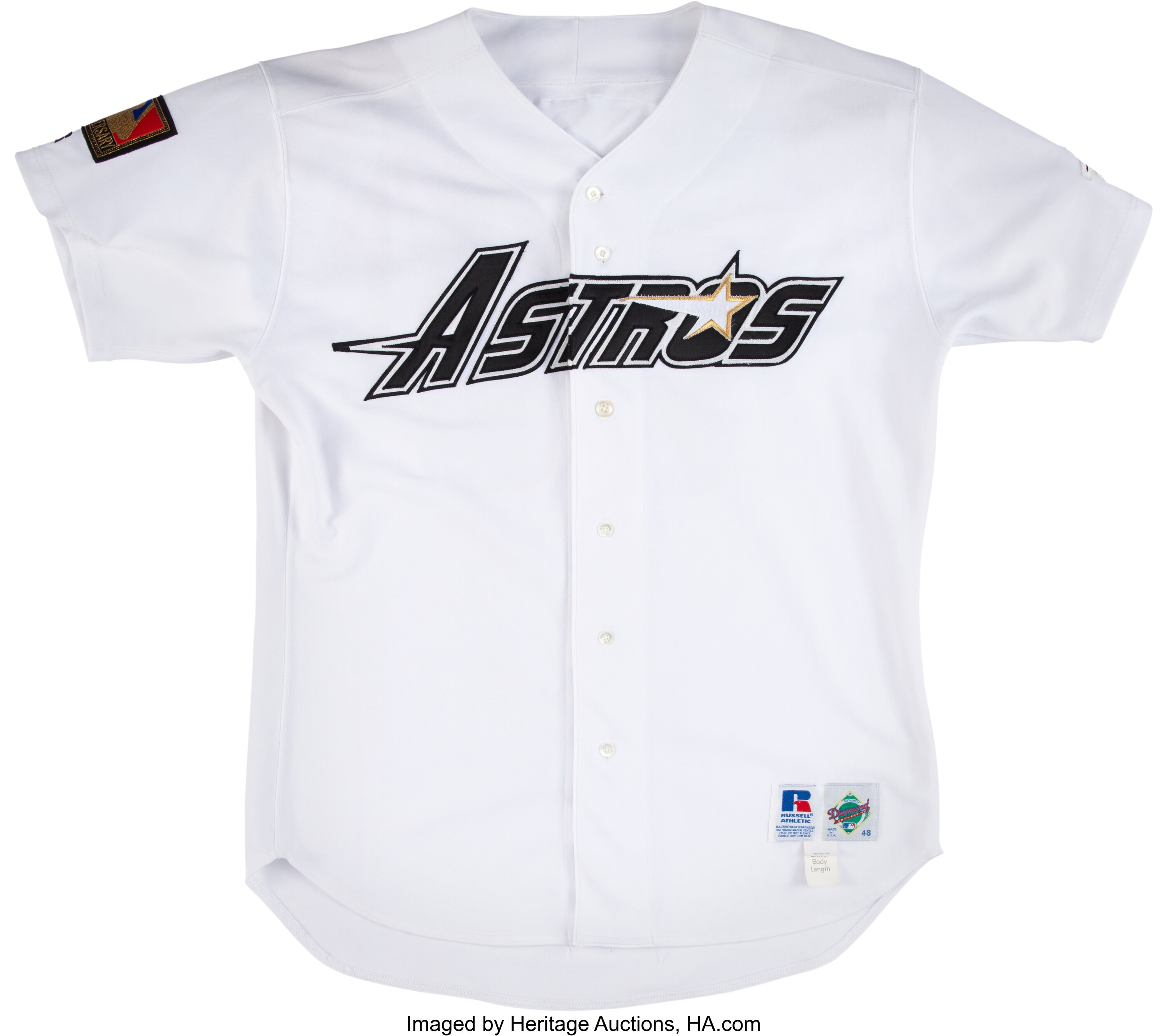 1988 Houston Astros #50 Game Issued White Jersey 42 DP35433 - Game