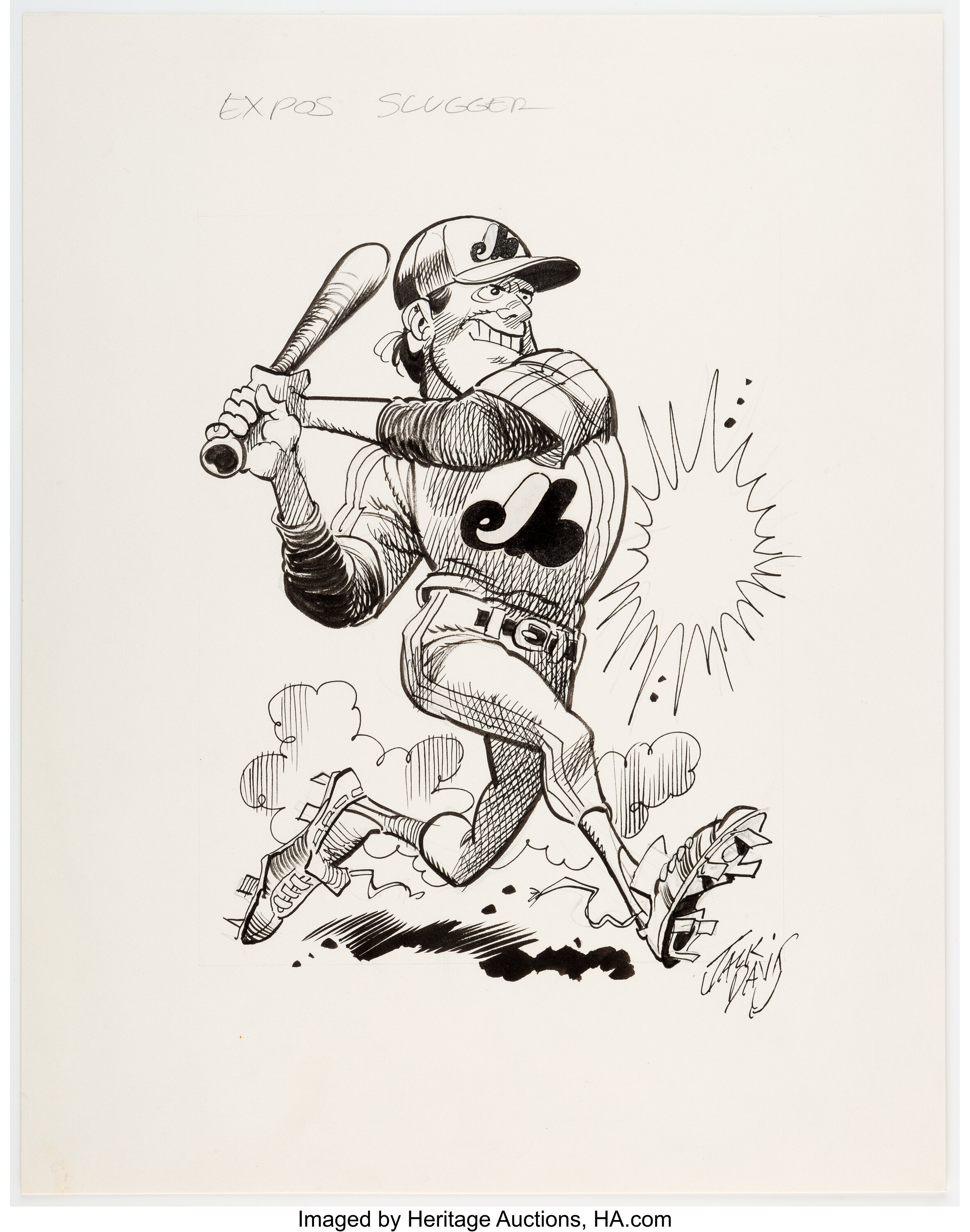 New York Yankees Baseball Illustration by Jack Davis - Artvee