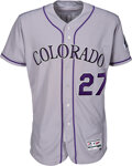 Colorado Rockies Trevor Story Game-Used Jersey - Story Hits 20th