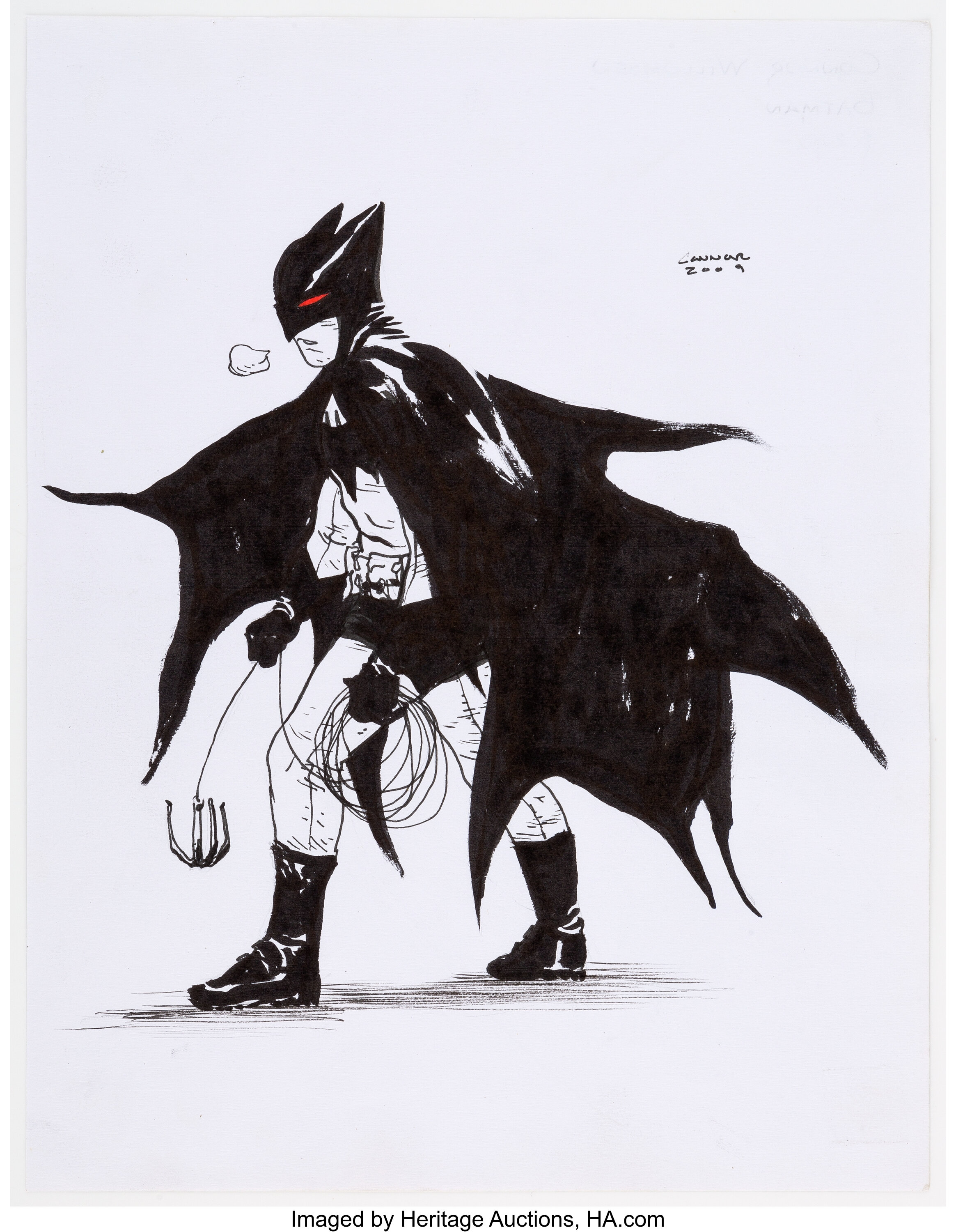 Connor Willumsen Batman Convention Sketch (DC, 2009).... Original | Lot  #11216 | Heritage Auctions