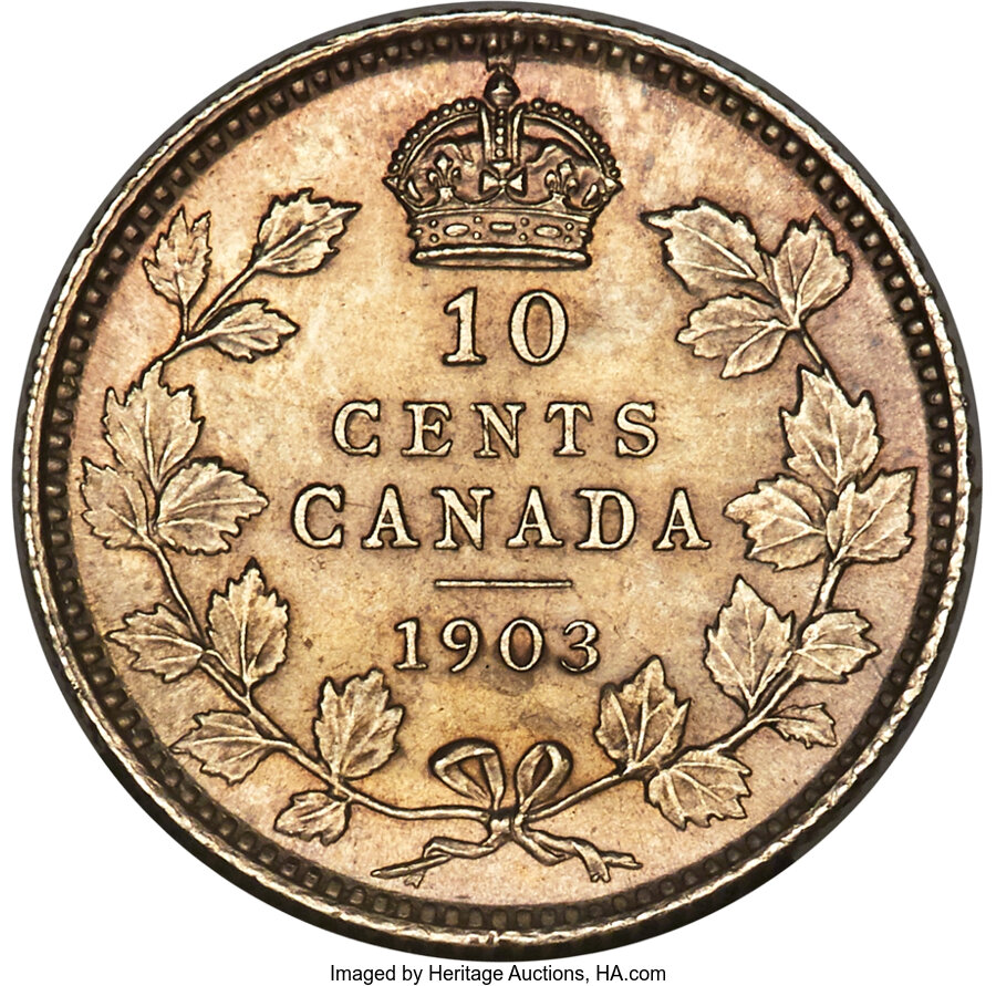 1903 CANADA 10C MS | Coin Auction Prices | NGC