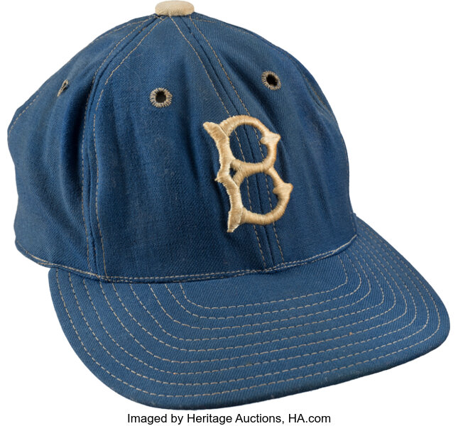 1950's Brooklyn Dodgers Game Worn Cap. Baseball Collectibles, Lot  #82487