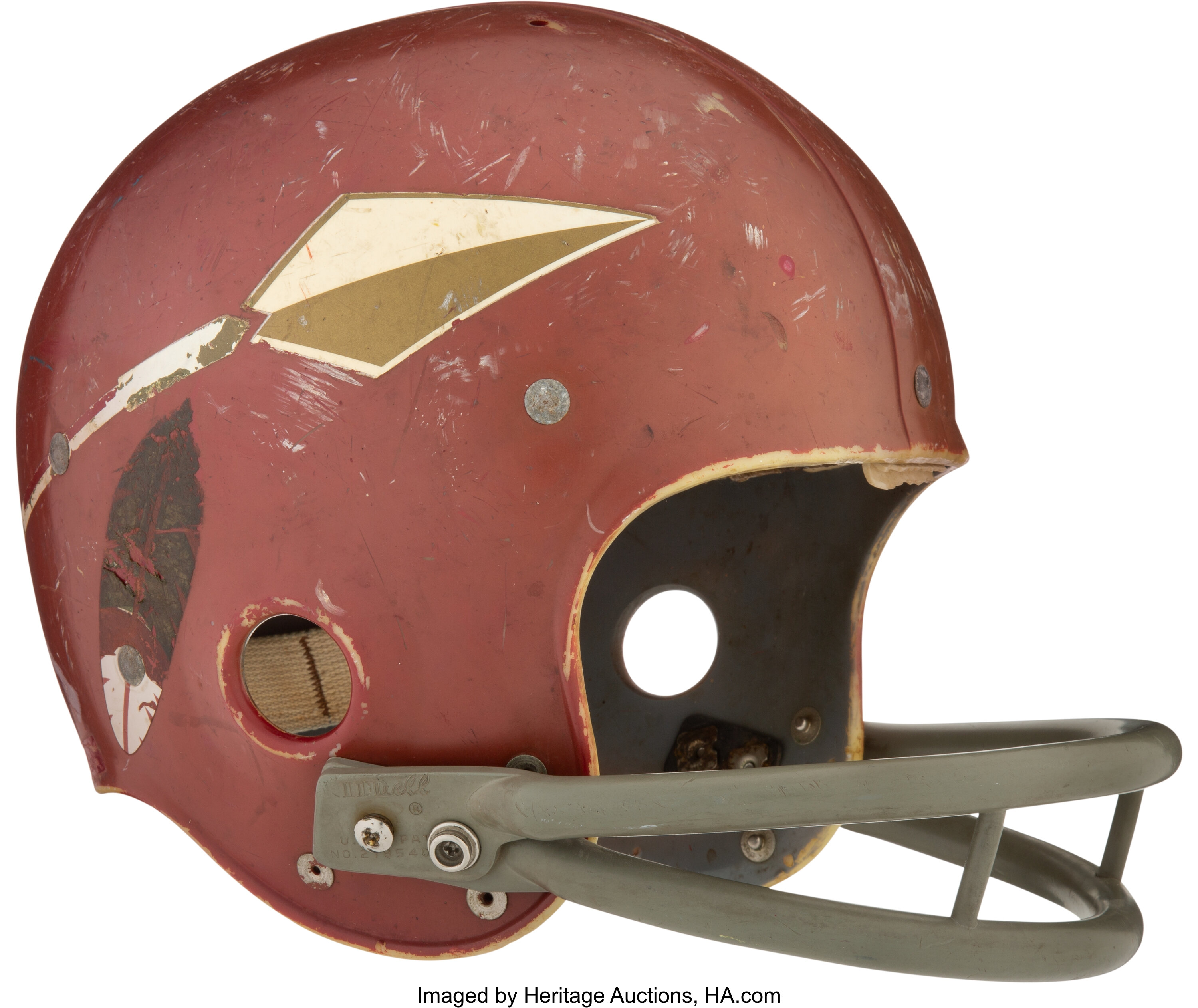 Circa 1966-68 Washington Redskins Camp Worn Helmet. Football