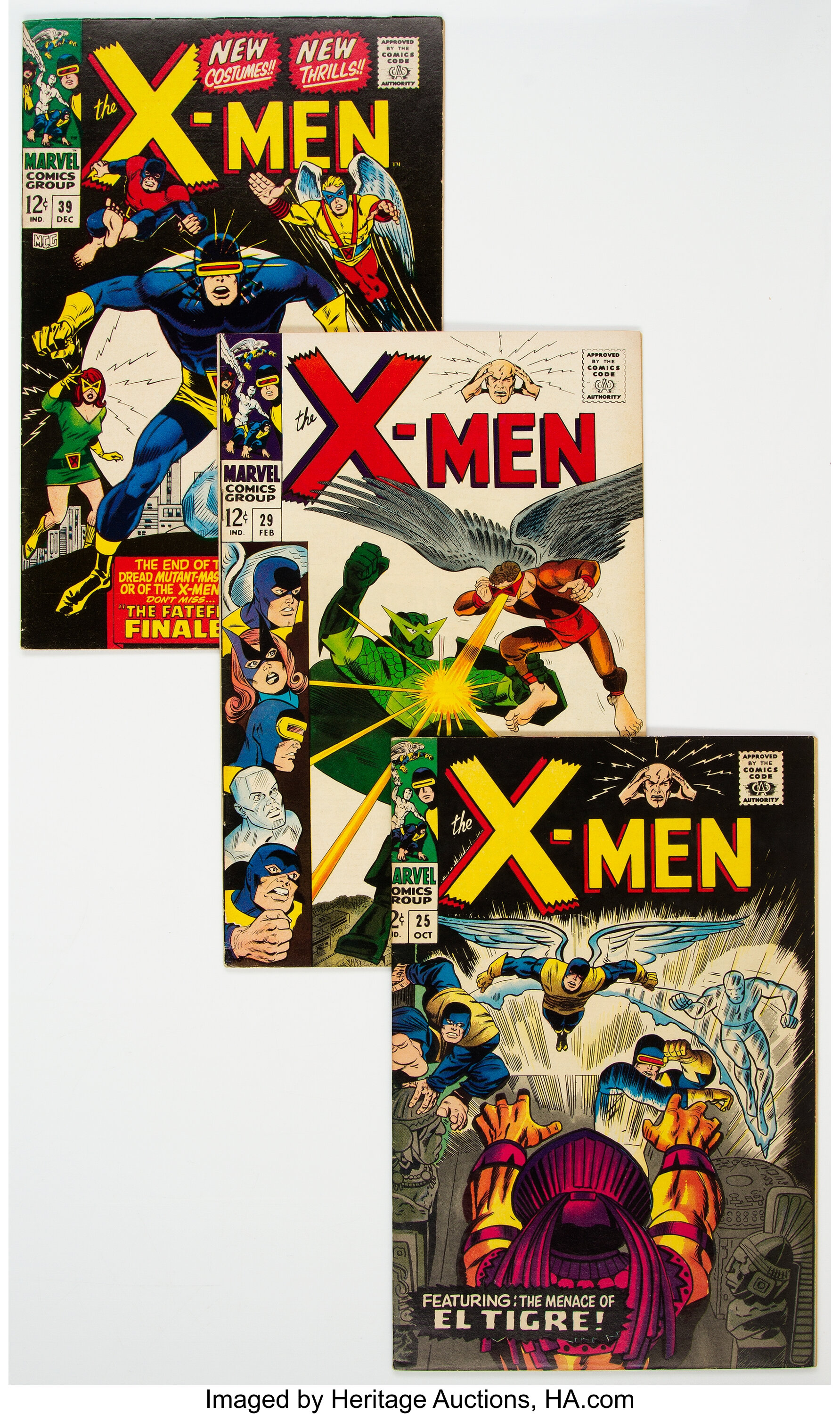 X Men Group Of 7 Marvel 1966 72 Condition Average Fn Vf Lot 116 Heritage Auctions