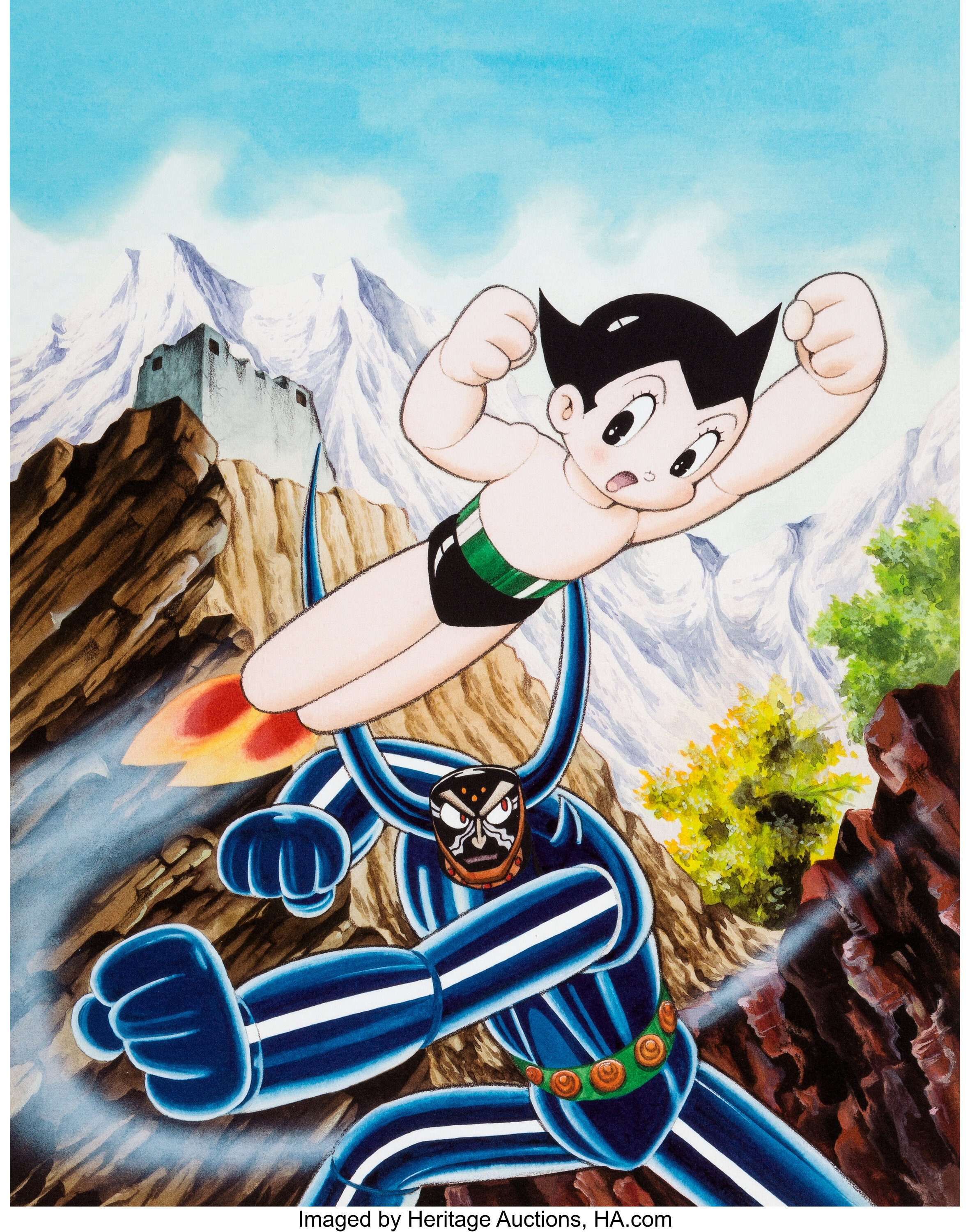 Vintage Astroboy Anime Robot Show Astro Boy Space Art Childhood