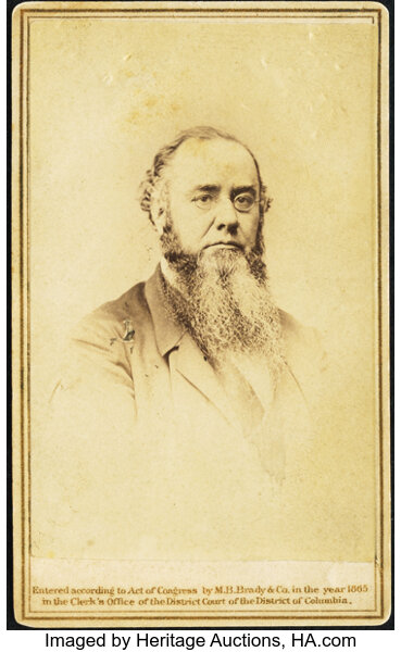 Cdv Of Edwin Mcmasters Stanton Lincoln S Second Secretary Of War Lot 851 Heritage Auctions