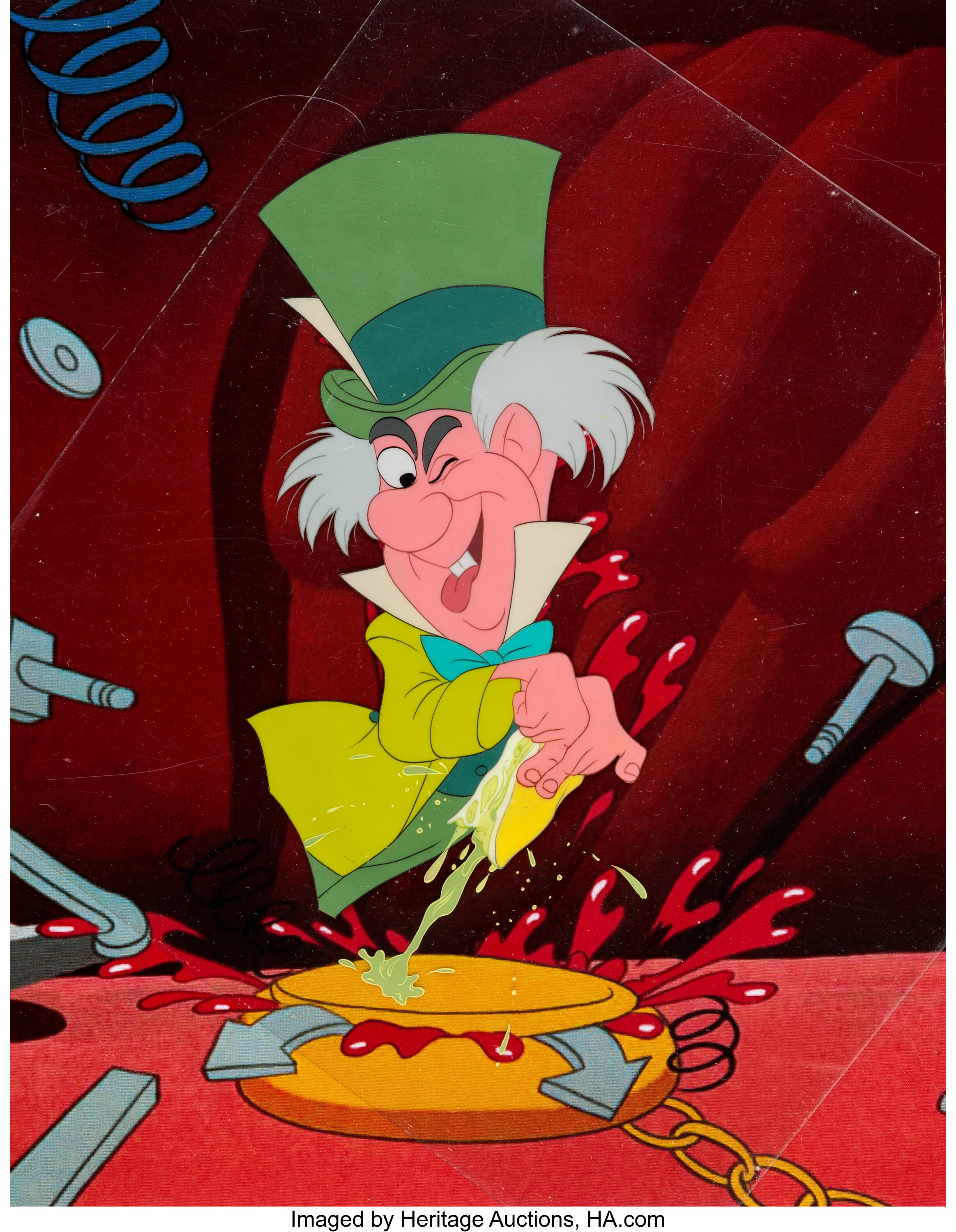 Alice In Wonderland Mad Hatter Production Cel Walt Disney Lot 11228 Heritage Auctions 4353