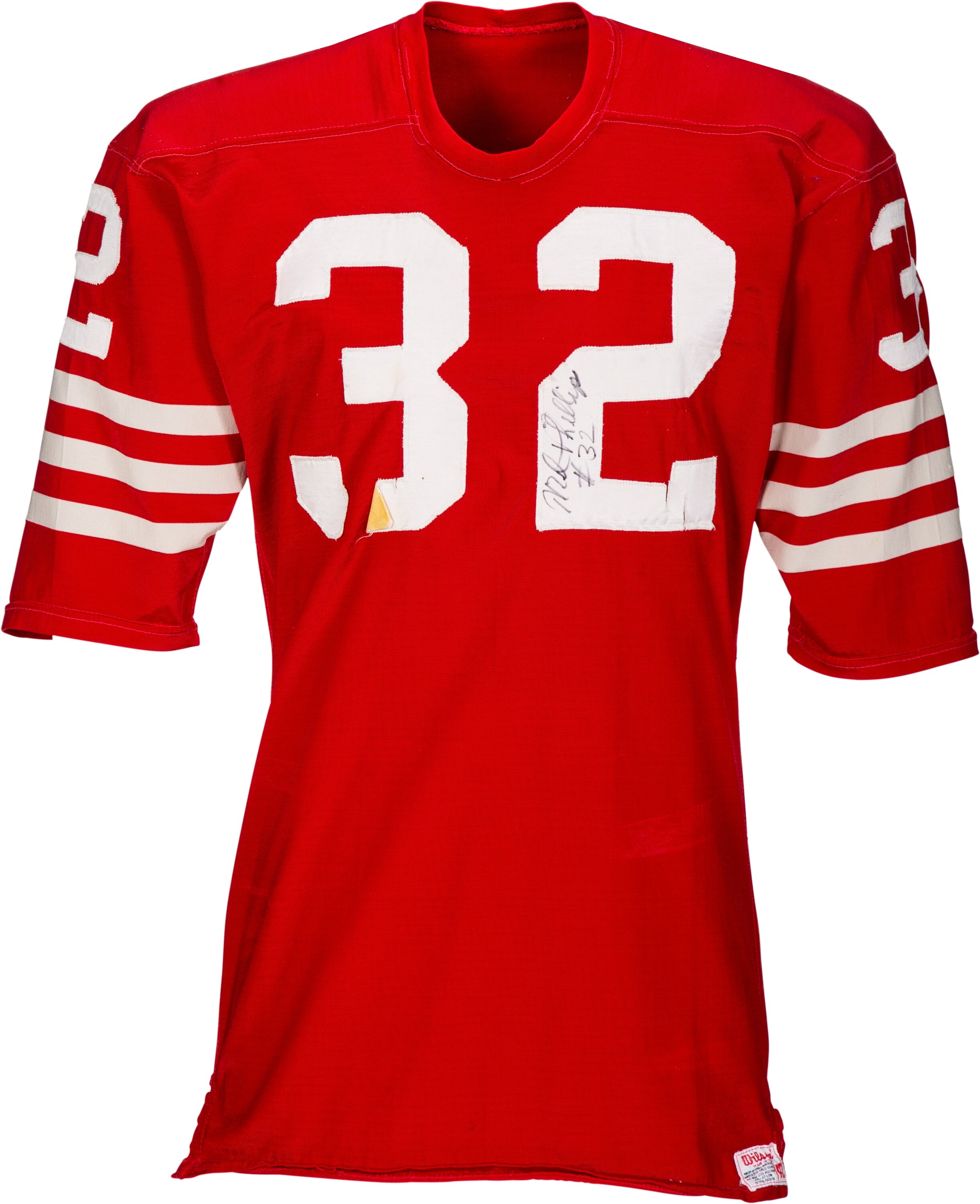 Early 1970's Mel Phillips Game Worn & Signed San Francisco 49ers