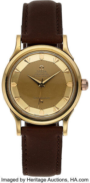 Omega Constellation Pie Pan Dial 18k Gold Circa 1954. Lot