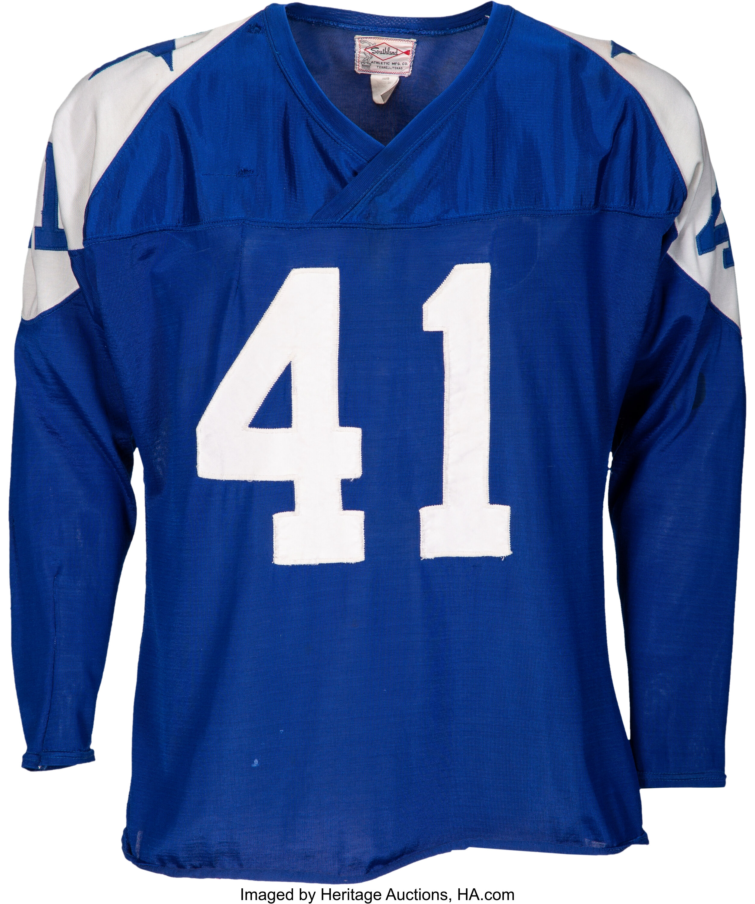 1961 63 Warren Livingston Game Worn Dallas Cowboys Jersey Lot Heritage Auctions