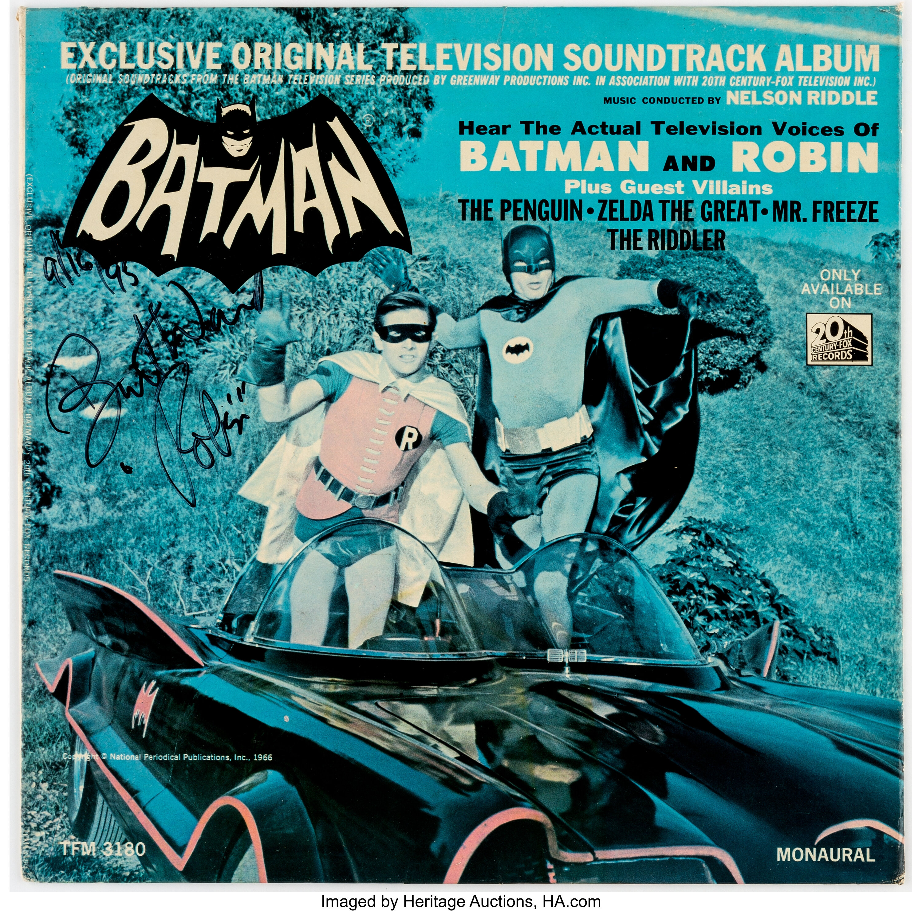 Batman TV Soundtrack Album Promotional Standee Signed by Burt Ward | Lot  #13885 | Heritage Auctions