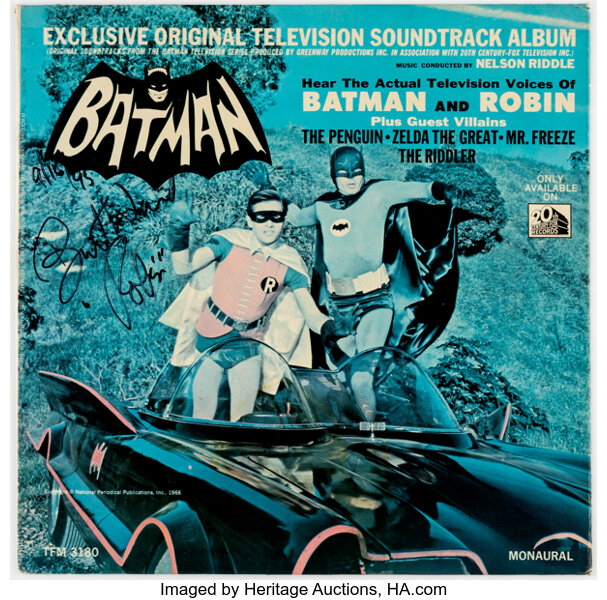 Batman TV Soundtrack Album Promotional Standee Signed by Burt Ward | Lot  #13885 | Heritage Auctions