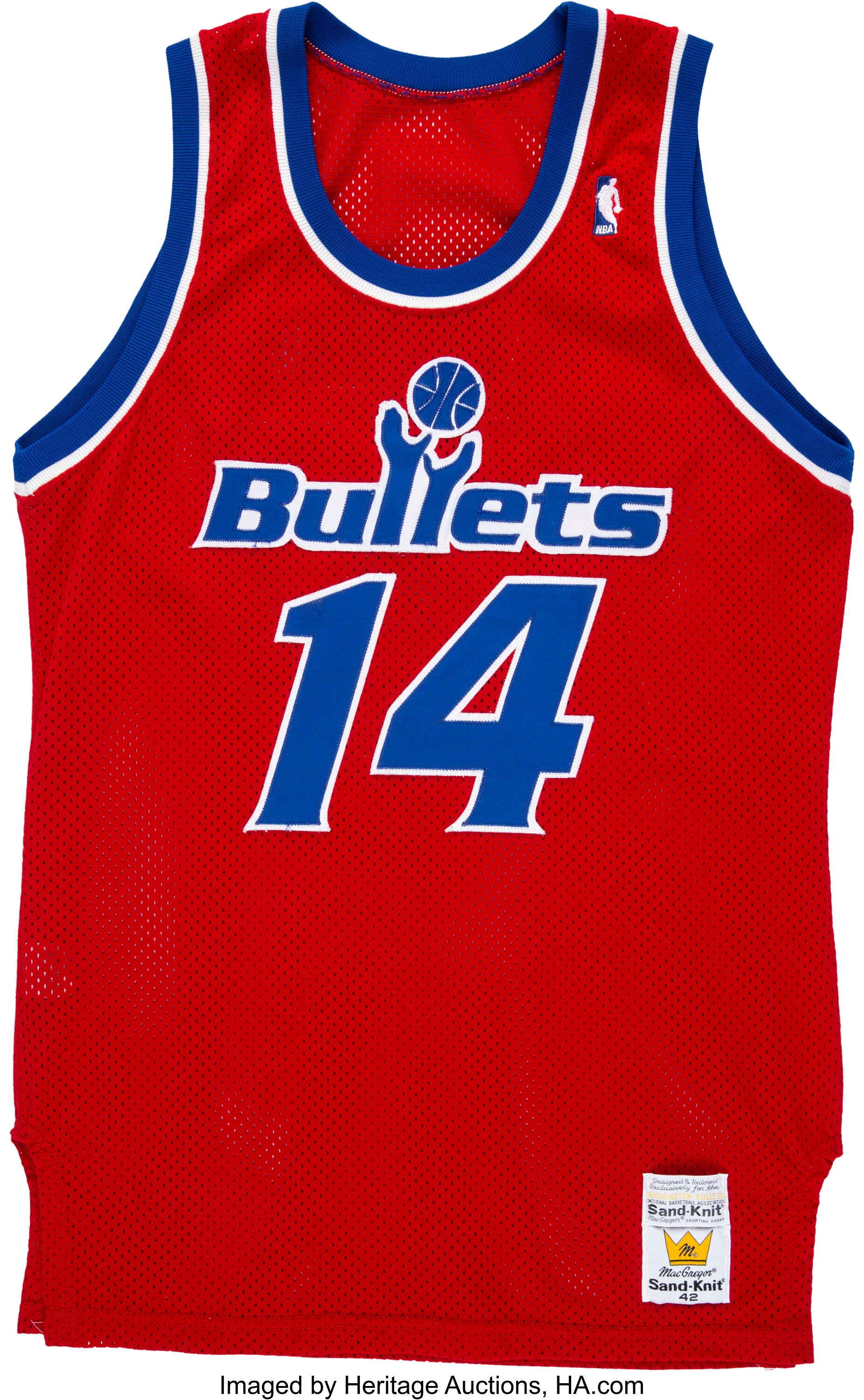 1986-87 Michael Adams Game Worn Washington Bullets Jersey.... | Lot ...