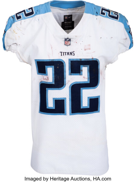 2017 Derrick Henry Game Worn Tennessee Titans Jersey - Photo, Lot #57721