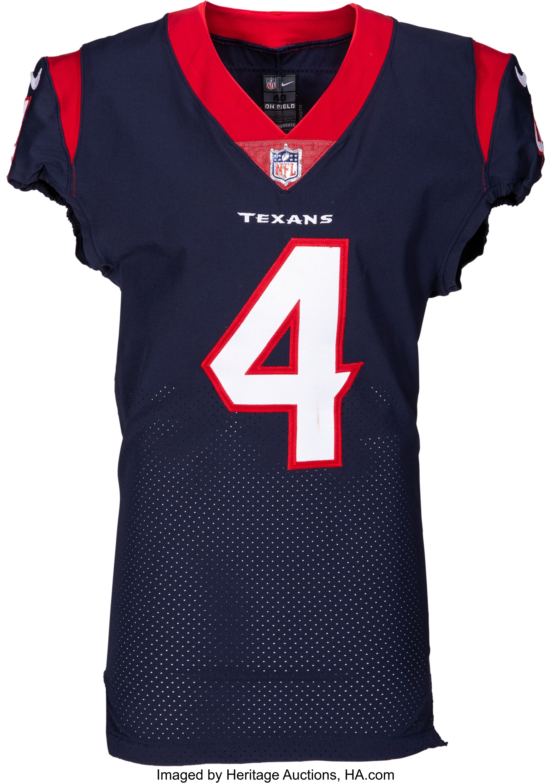 houston texans game worn jersey