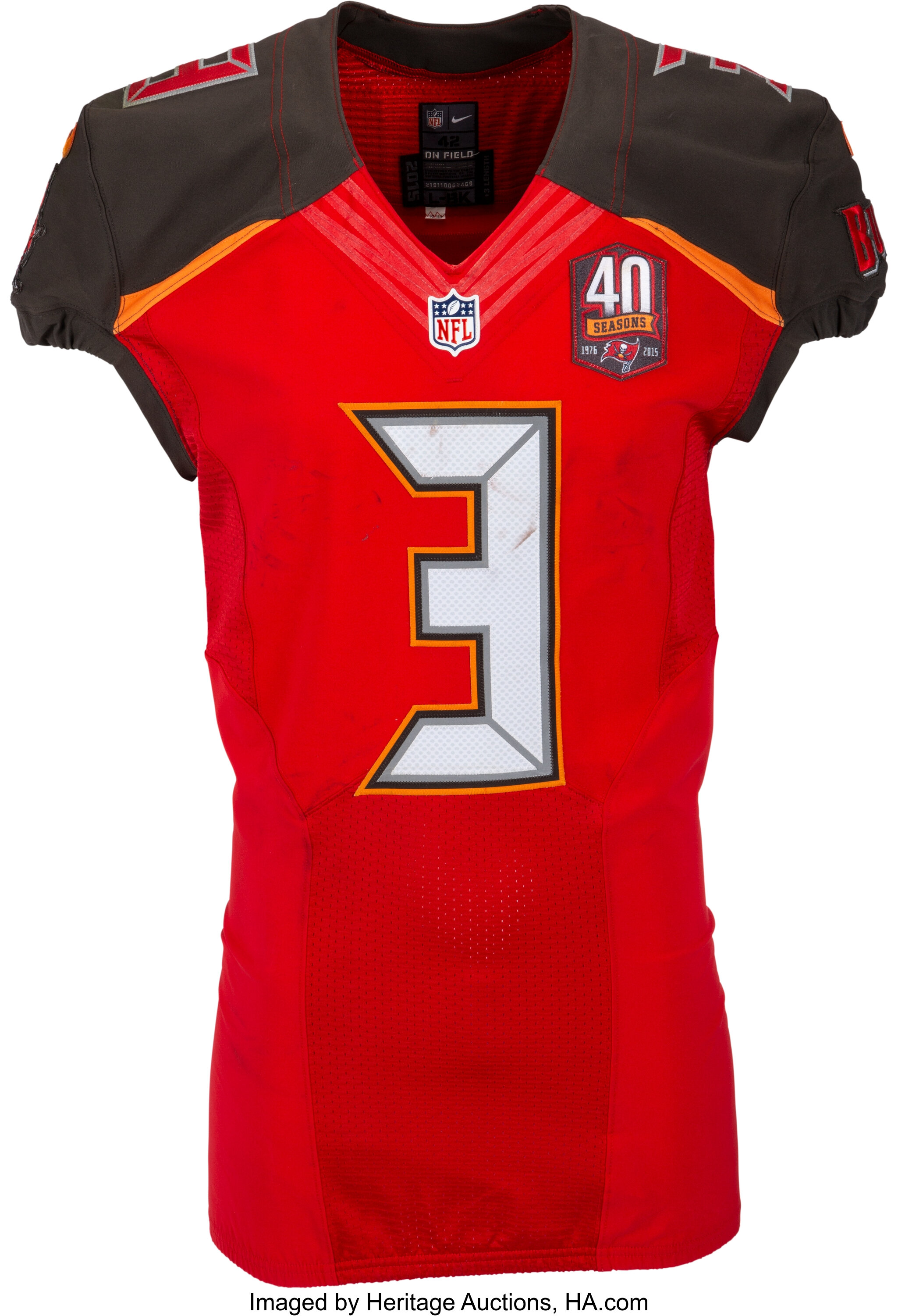 buccaneers game worn