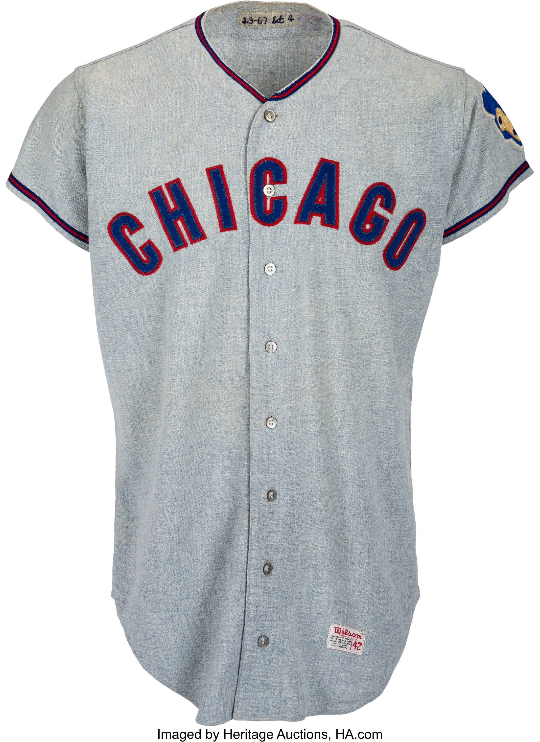 1967 George Altman Game Worn Chicago Cubs Jersey. Baseball, Lot #56445