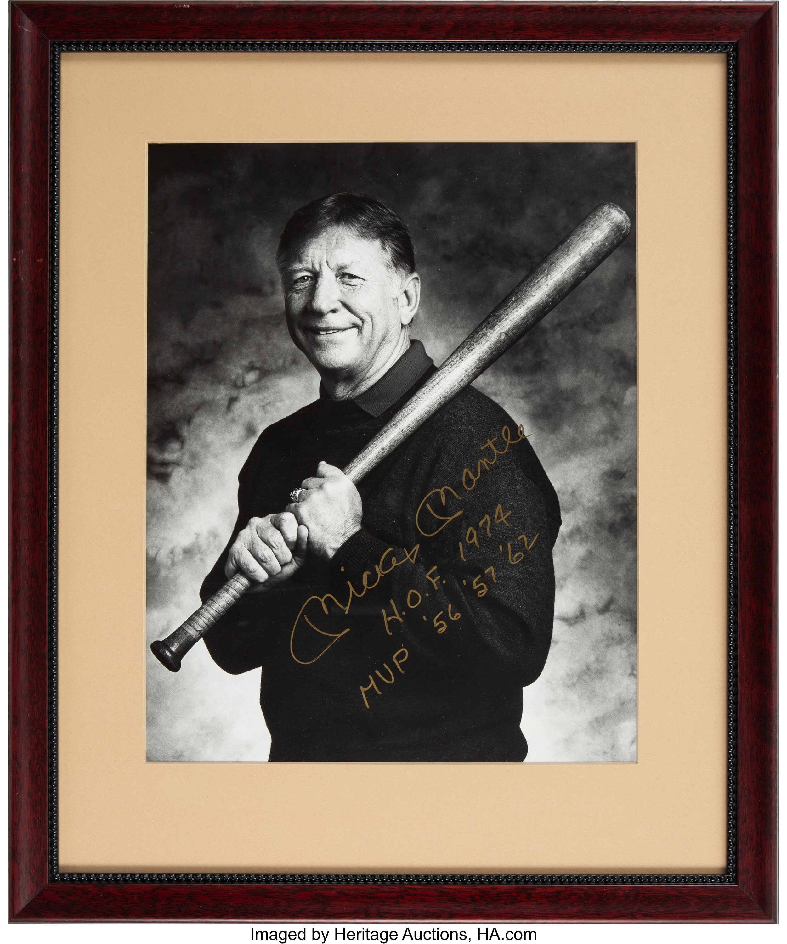 Lot Detail - Mickey Mantle Autographed & Inscribed Stat Jersey From Greer  Johnson Collection