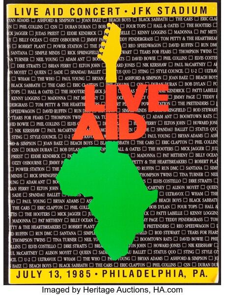 1985 Live Aid Program (JFK Stadium Variation).... Miscellaneous