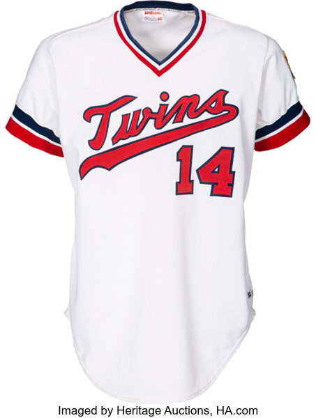 Throwback Minnesota Twins jersey.